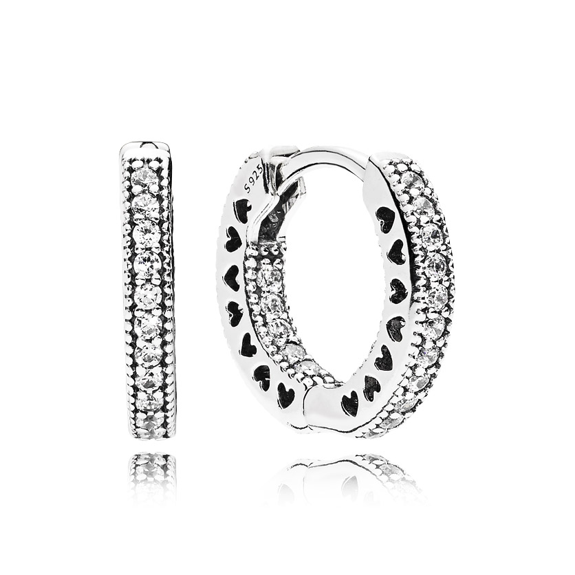 PANDORA Unendliche Herzen Kreolen 296317CZ