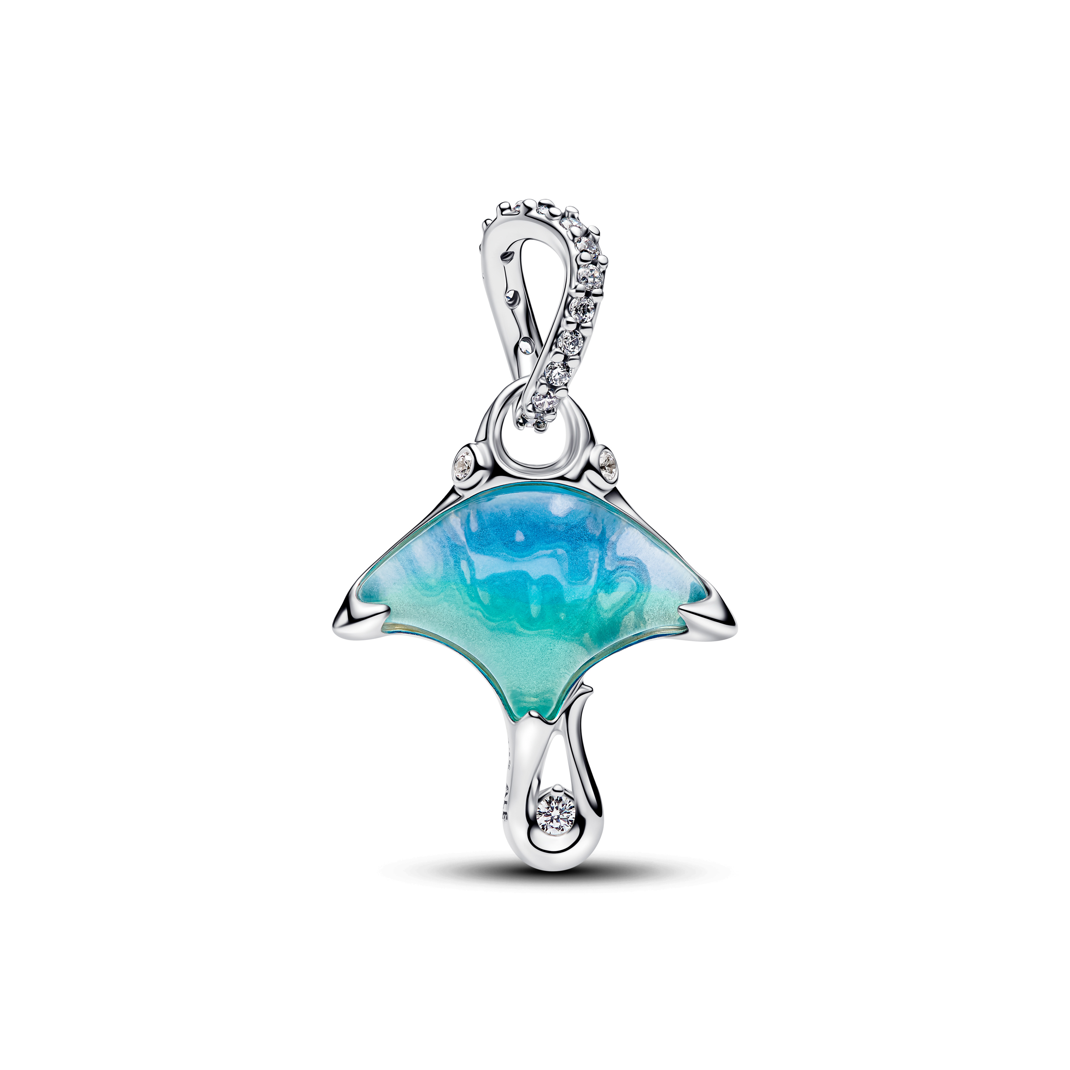 PANDORA Silber Charm-Anhänger Manta-Rochen 794685C01