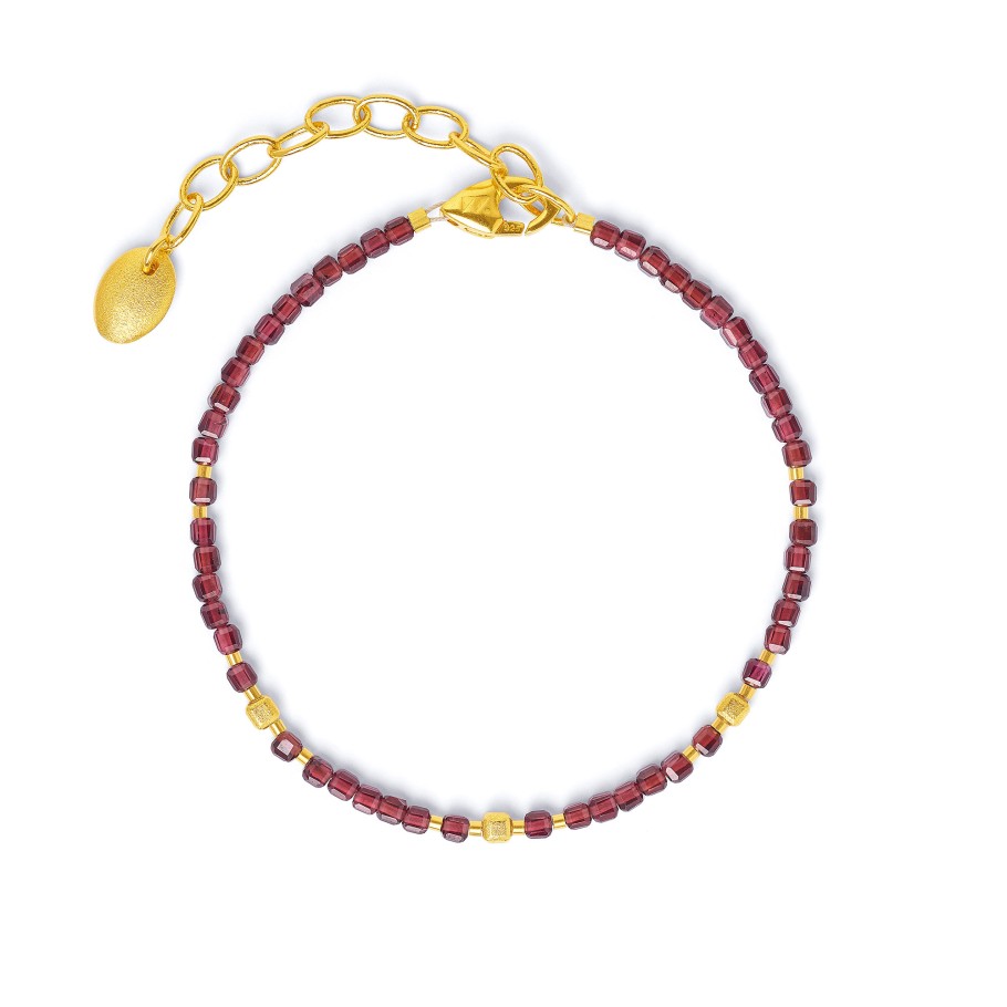 BERND WOLF Cuseni Armkette mit Granat - 6100001776-V21