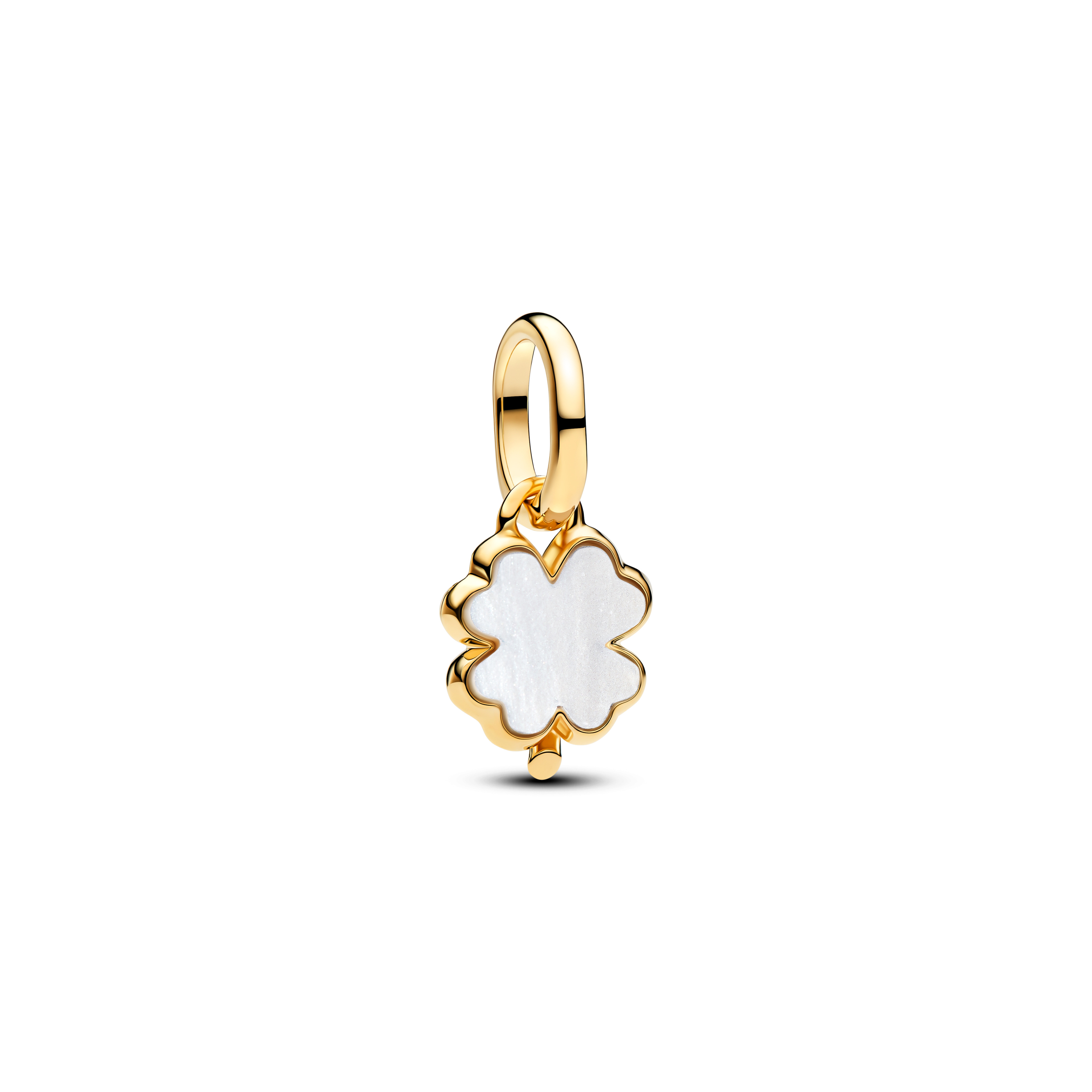 PANDORA Weißes Glückskleeblatt Charm-Anhänger 764564C01