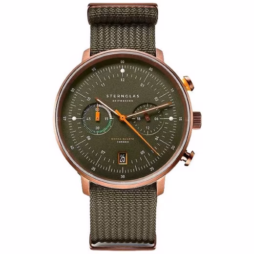 STERNGLAS Quarzuhr Herrenuhr Hamburg S01-HC35-FL05