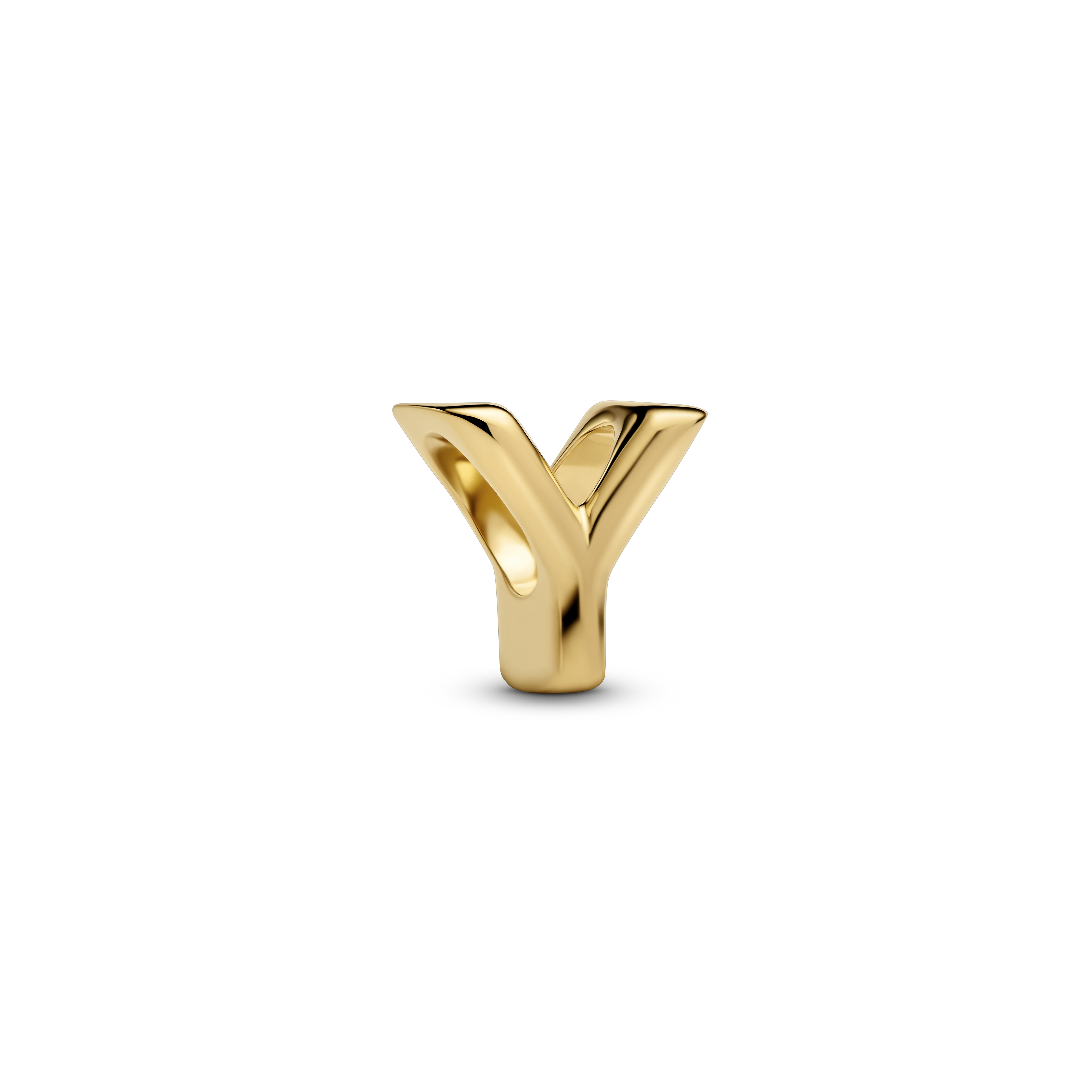 PANDORA Letter Buchstabe Y Charm 14k vergoldet 763971C00