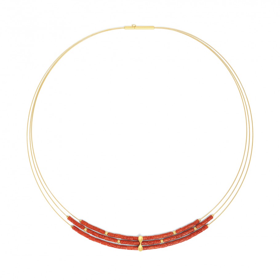 BERND WOLF Infini Collier mit Wurzelkoralle 43 cm - 84927296-043
