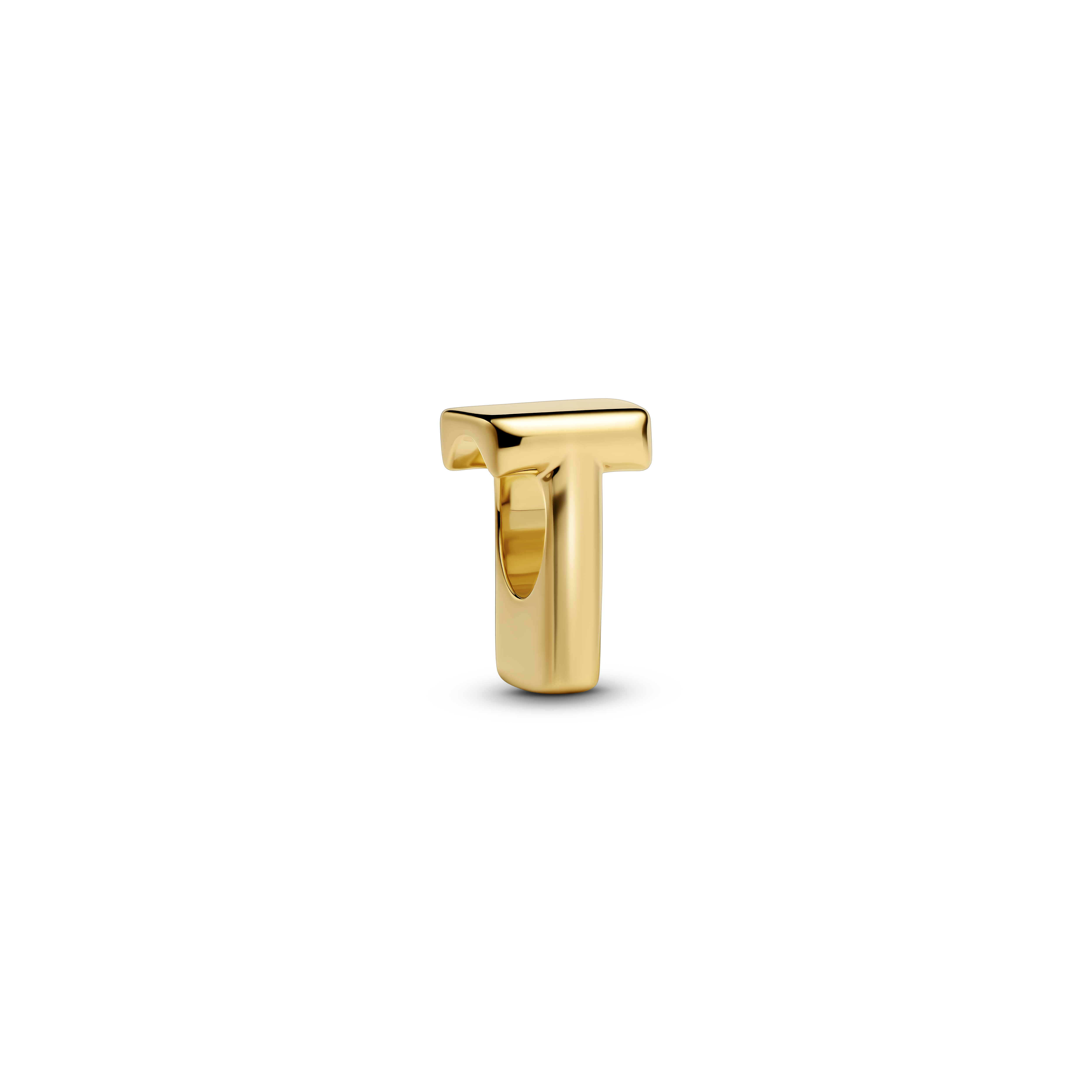 PANDORA Letter Buchstabe T Charm 14k vergoldet 763966C00