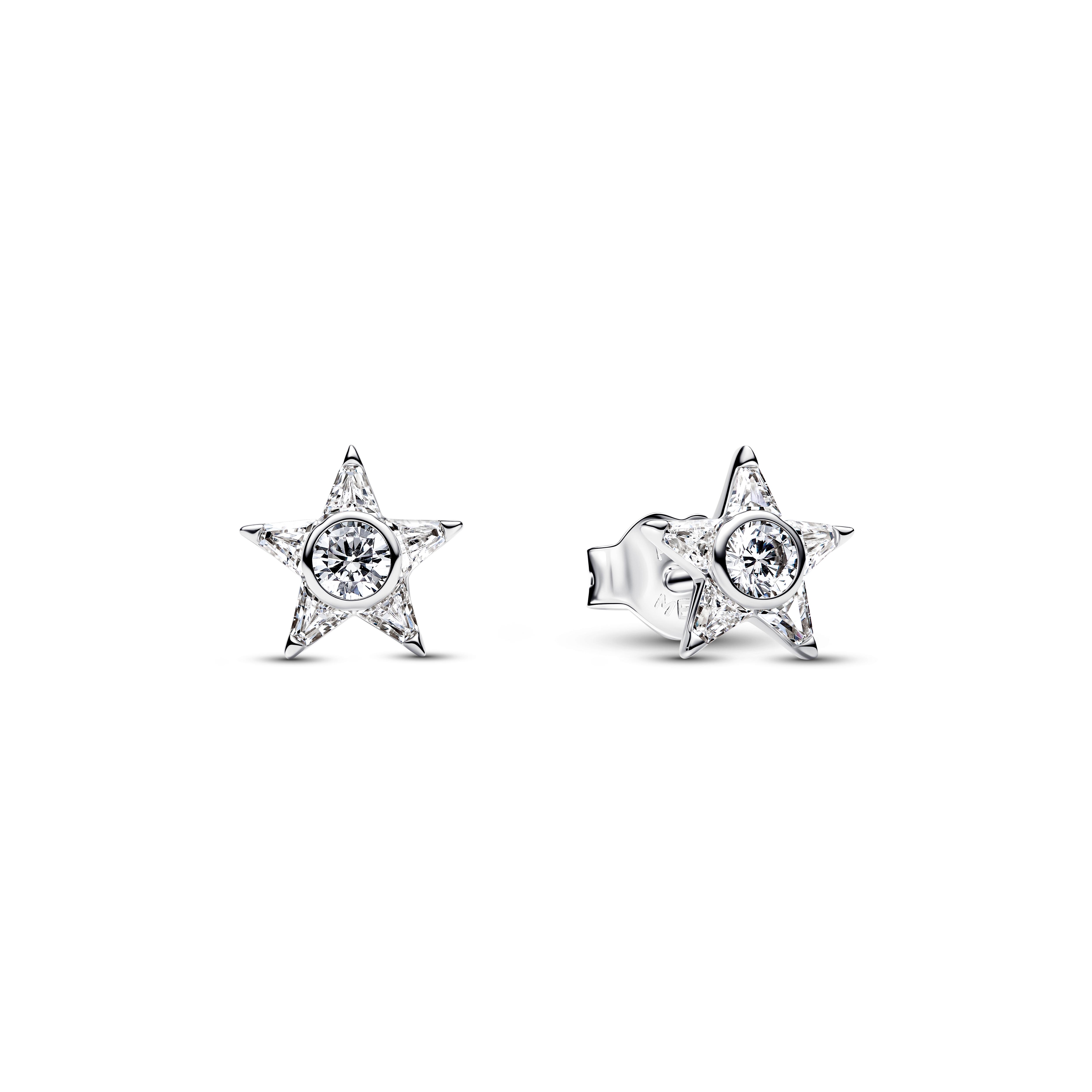 PANDORA Ohrstecker Sparkling Stella Stern mit Zirkonia Silber - 295089C01