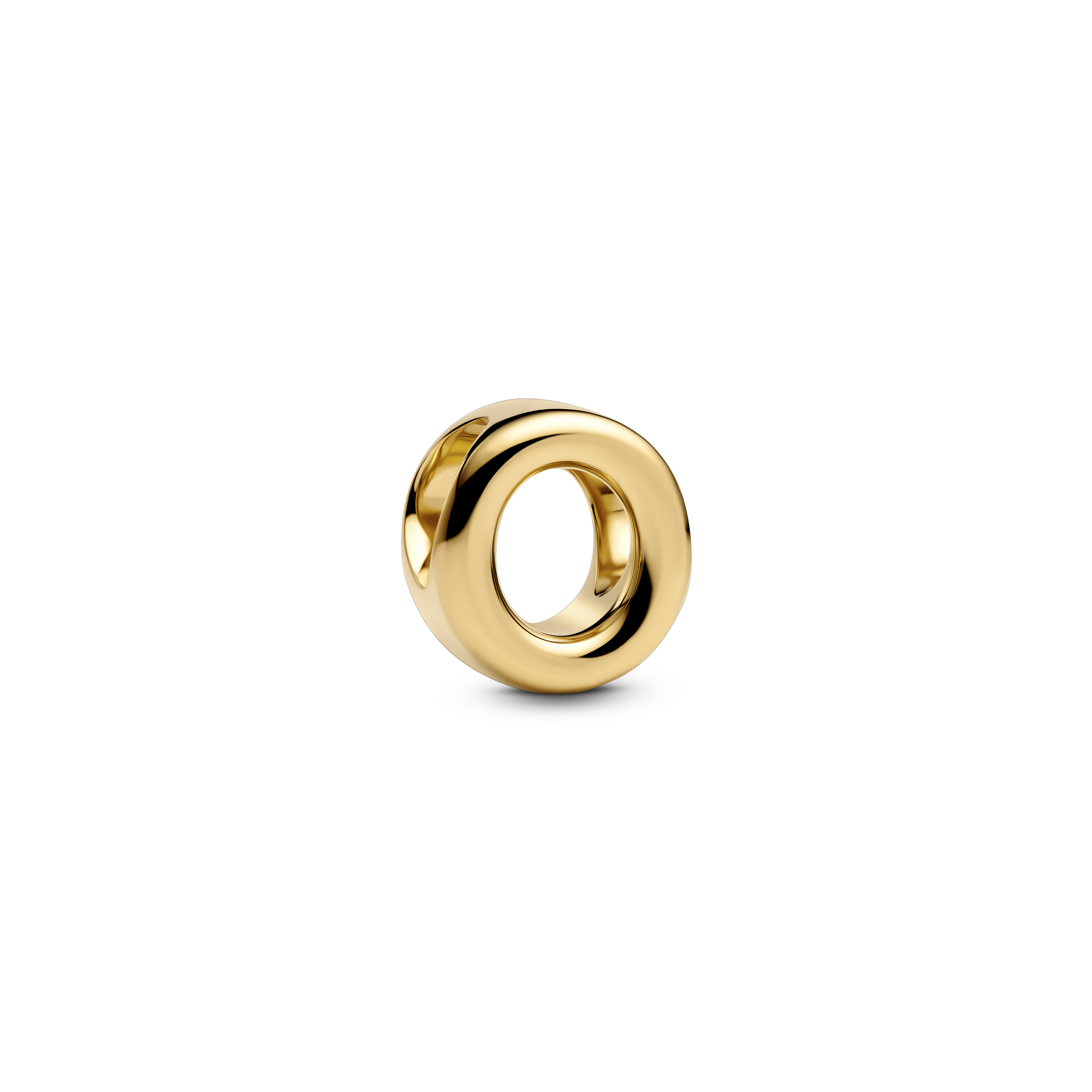 PANDORA Letter Buchstabe O Charm 14k vergoldet 763961C00