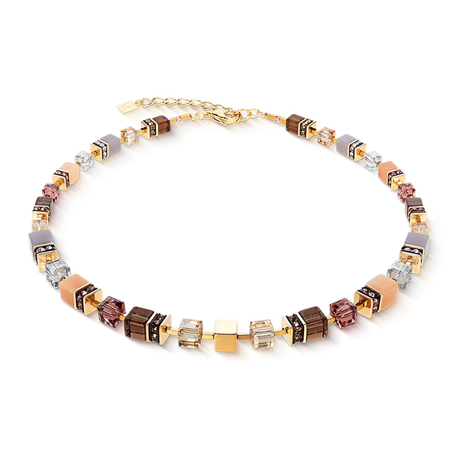 COEUR DE LION GeoCUBE® Precious Statement Halskette golden Blush 303910.1132.0