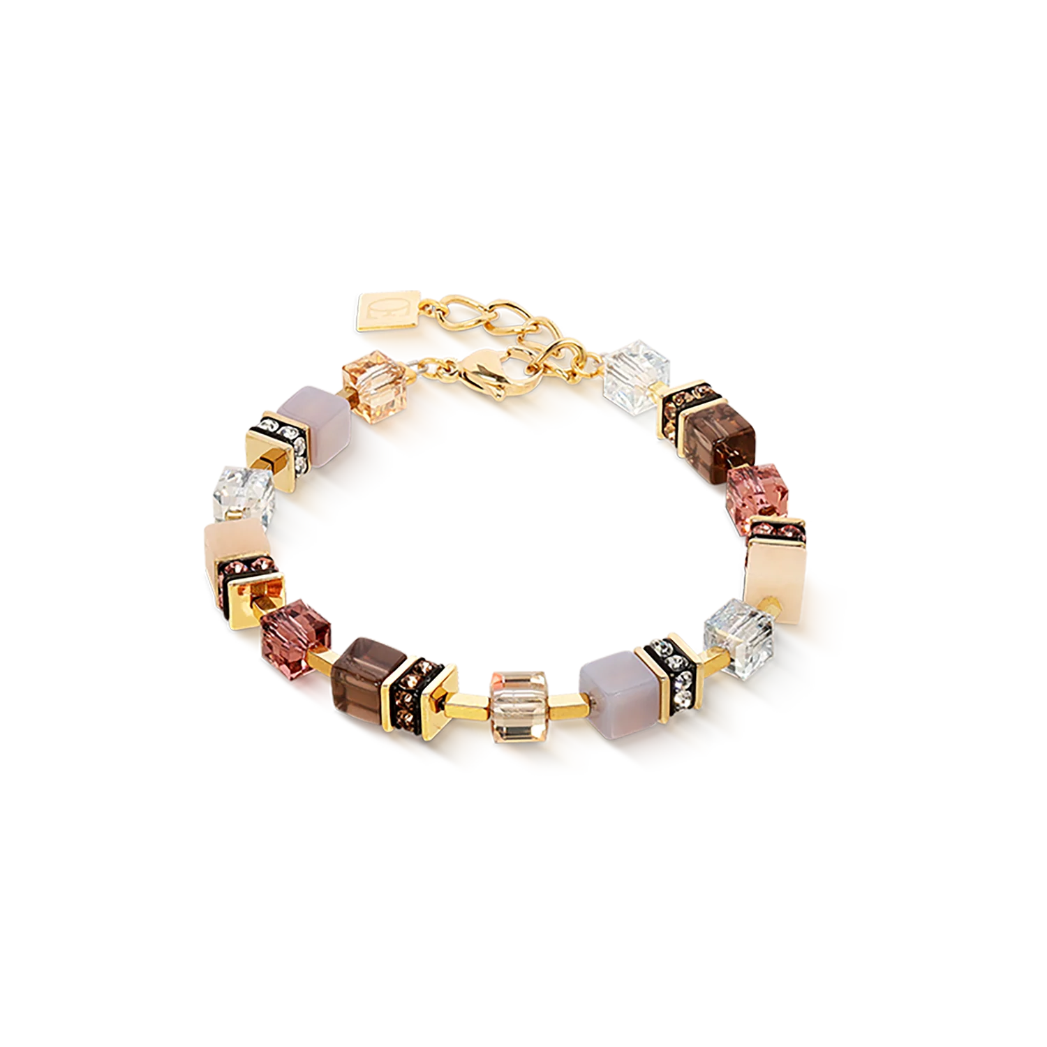 COEUR DE LION GeoCUBE® Precious Statement Armband golden Blush 303930.1132.0