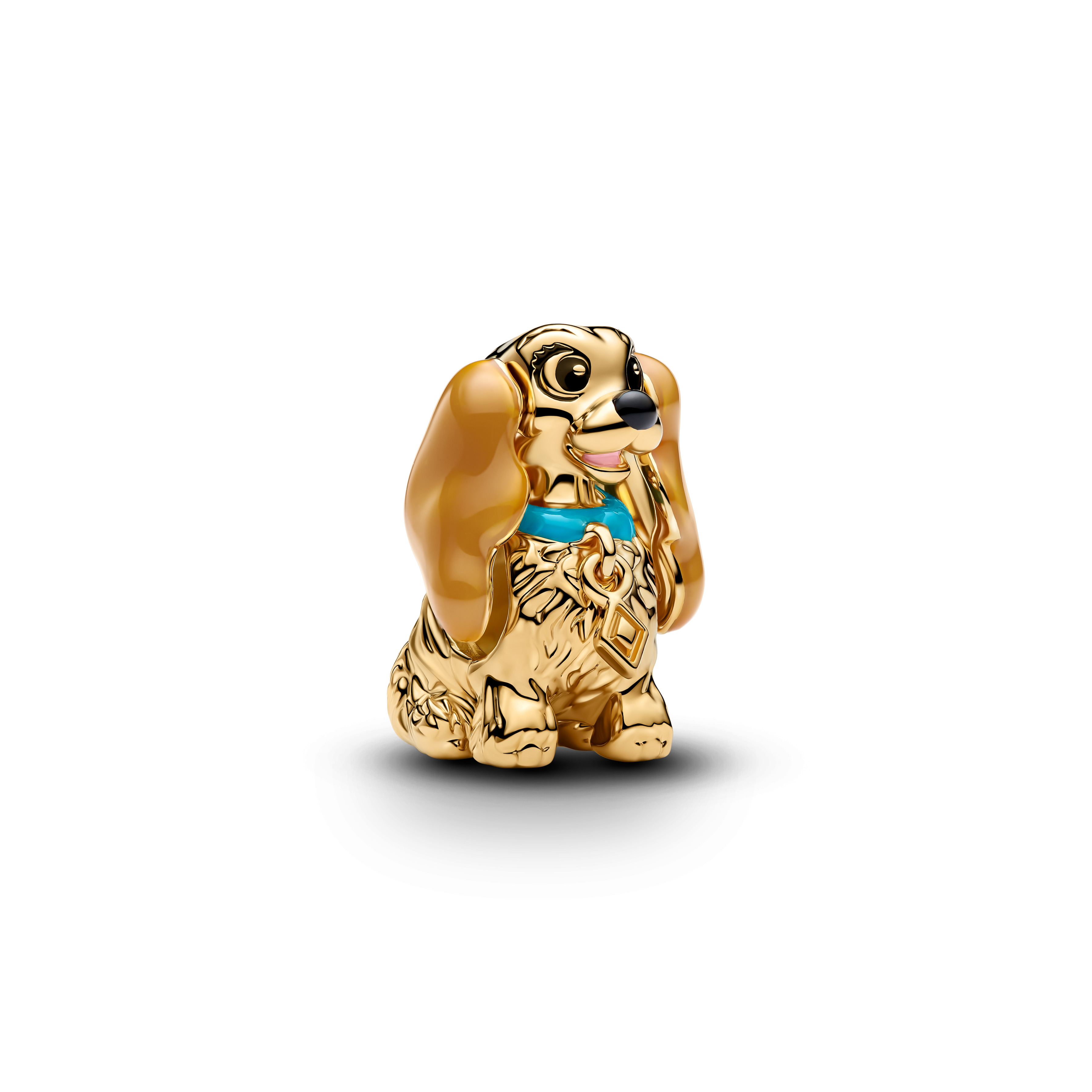 PANDORA Disney Susi & Strolch Susi Charm - Gelbgold Vergoldung auf Metalllegierung 764468C01