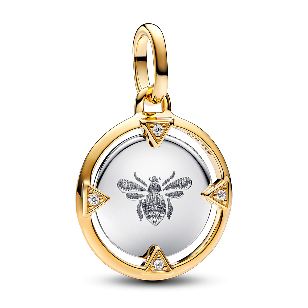 PANDORA SHINE Biene Medaillon-Charm 763417C01