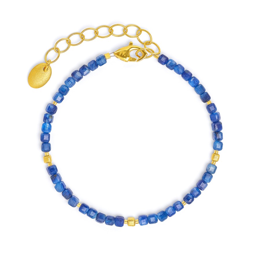 BERND WOLF Cuseno Armkette mit Kyanit 24 Karat goldplattiert – 6110005796-V21