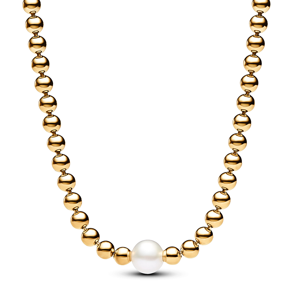 Pandora Behandelte Süßwasserzuchtperle & Kugeln Collier-Halskette 363176C01-45