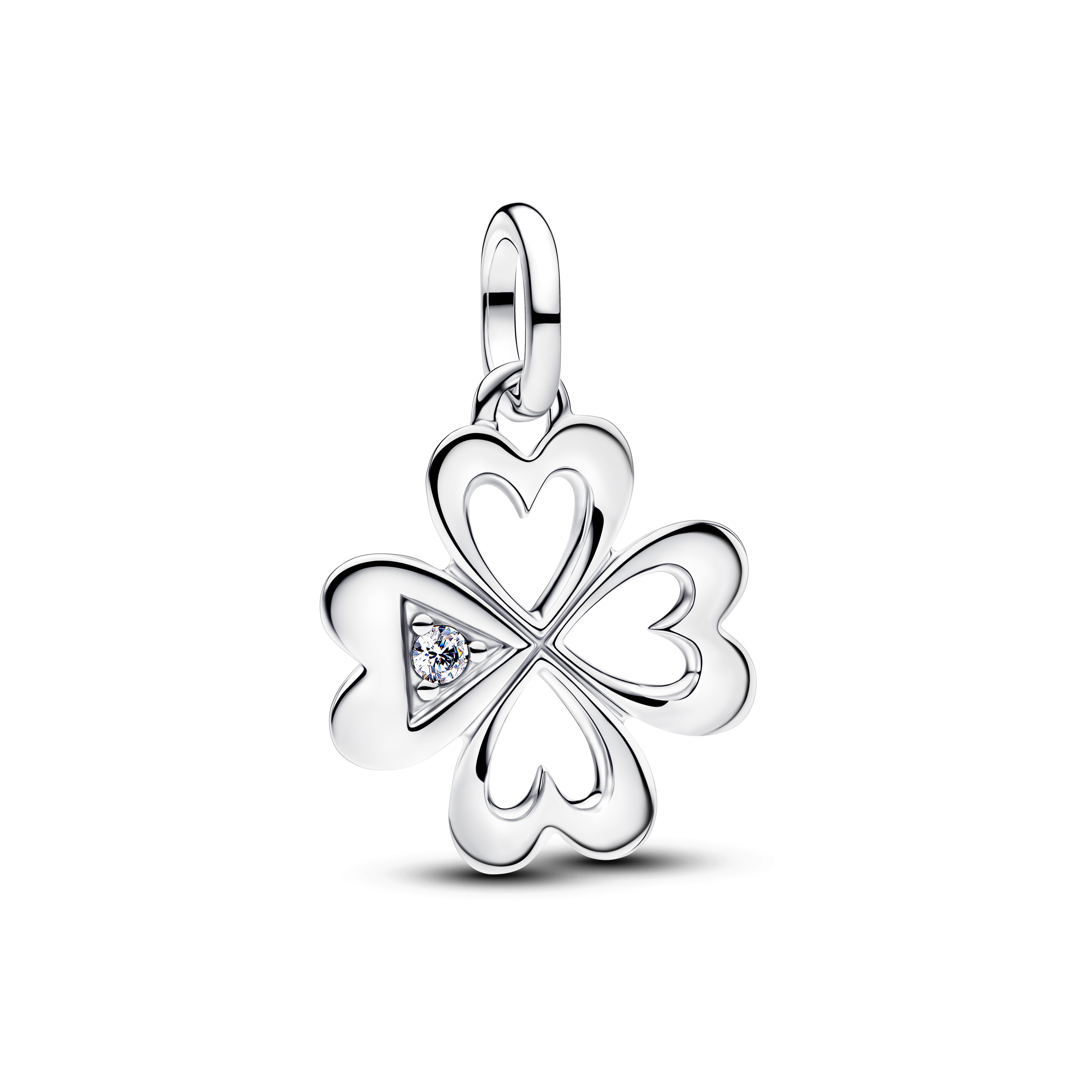 PANDORA Herz Vierblättriges Kleeblatt Medaillon-Charm 793034C01