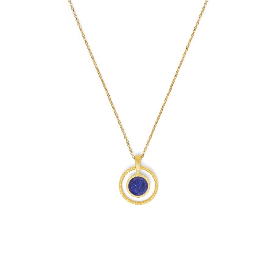 BERND WOLF Castiglione Kette mit Anhänger und Lapislazuli - 8612005236-V60