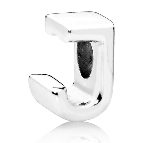 PANDORA Buchstabe Letter J silver charm 797464