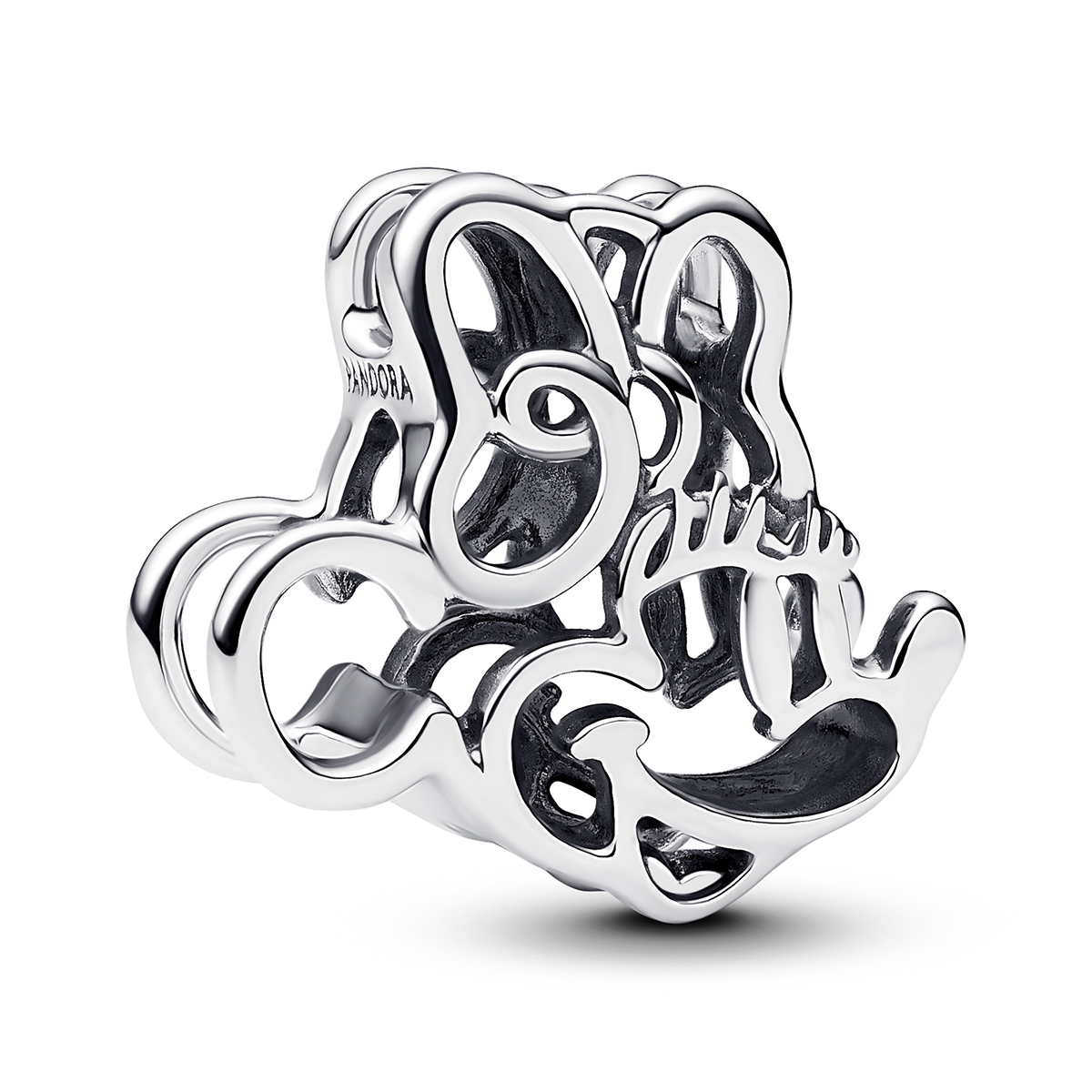 PANDORA Disney Minnie Mouse Offen gearbeitetes Charm Sterling Silber793908C00