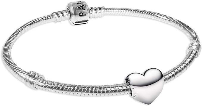 PANDORA Damen-Armband Be Love Herz Starter-Set Silber 925 liebevoller Herz-Schmuck für Frauen, romantische Geschenkidee 68570