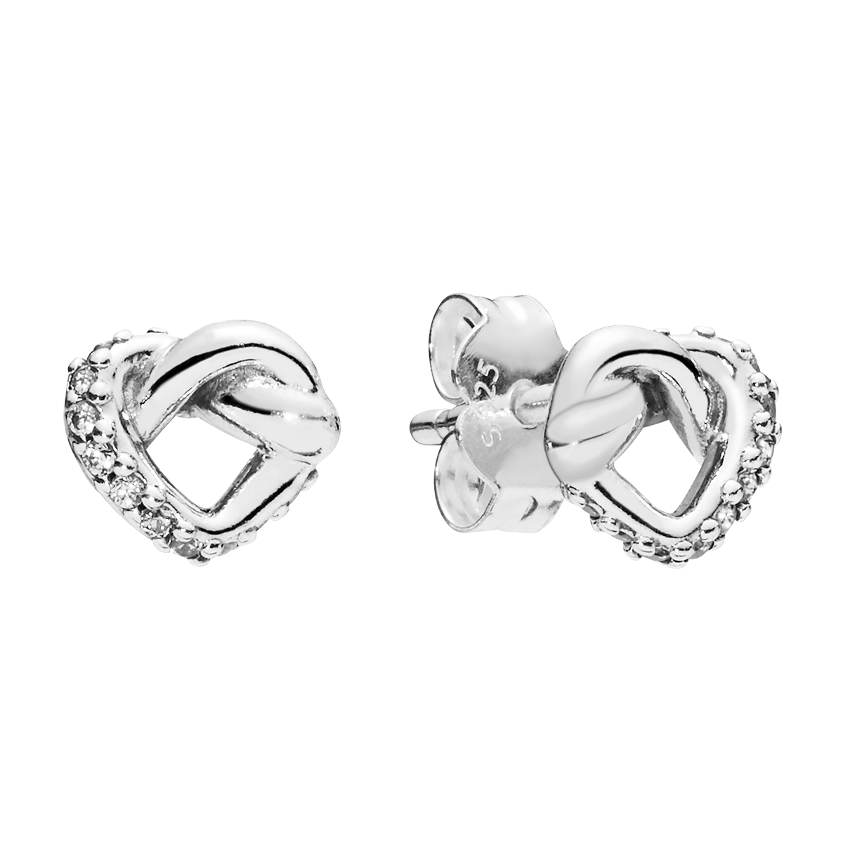 Knotted Hearts earring studs PANDORA Ohrstecker 298019CZ