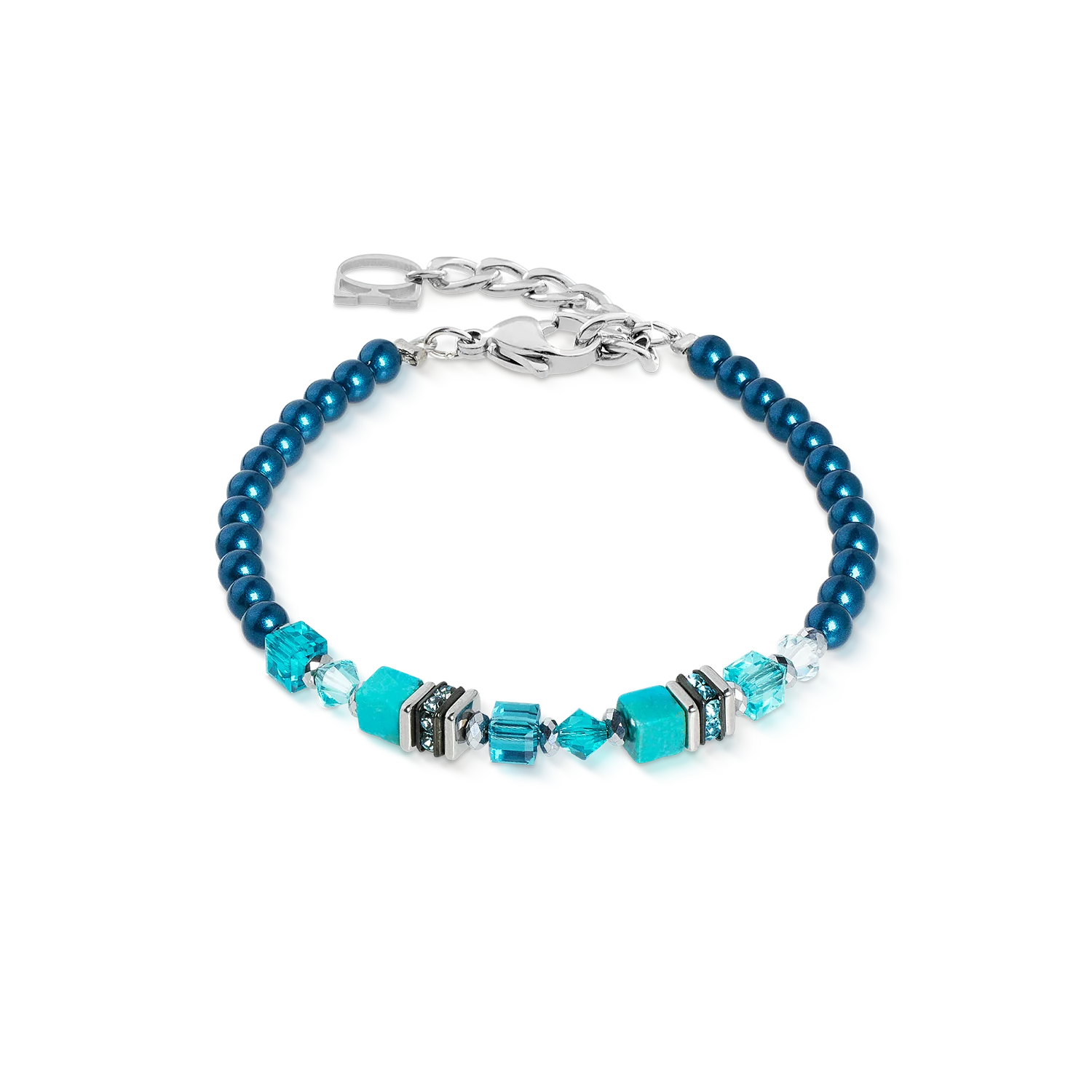 COEUR DE LION Armband Princess Teal Glow silber 210330.0624.0