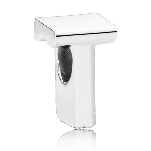 PANDORA Buchstabe Letter T silver charm 797474