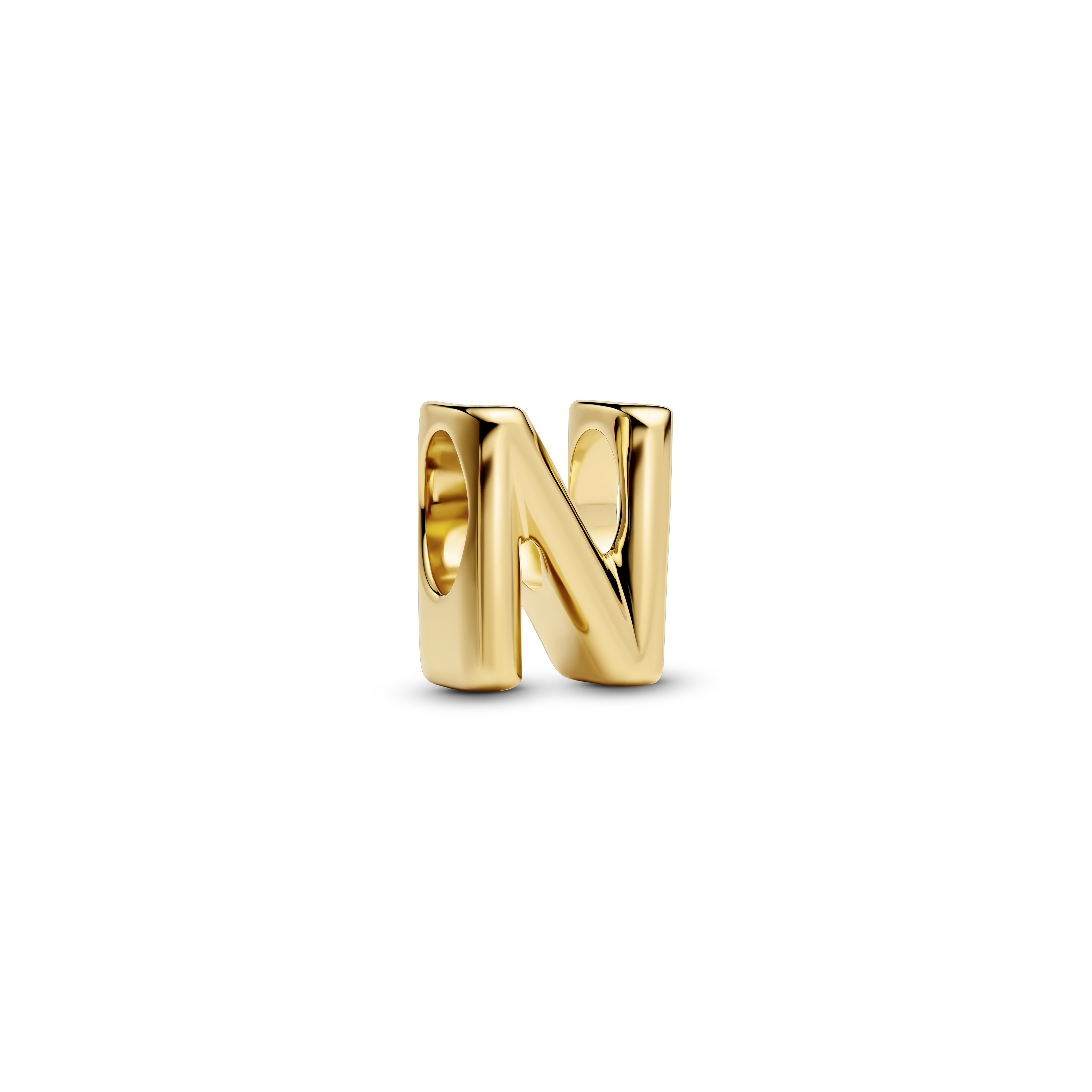 PANDORA Letter Buchstabe N Charm 14k vergoldet 763960C00