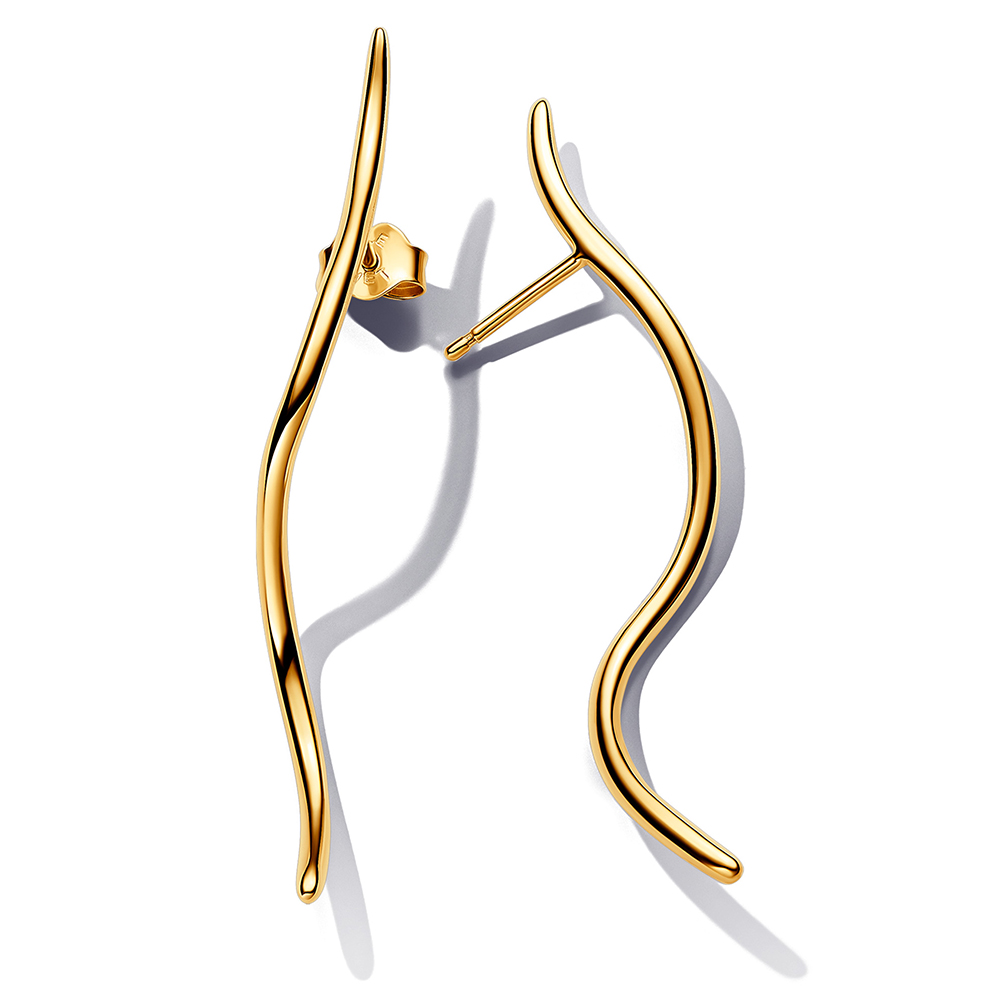 14k Gold-plated stud earrings