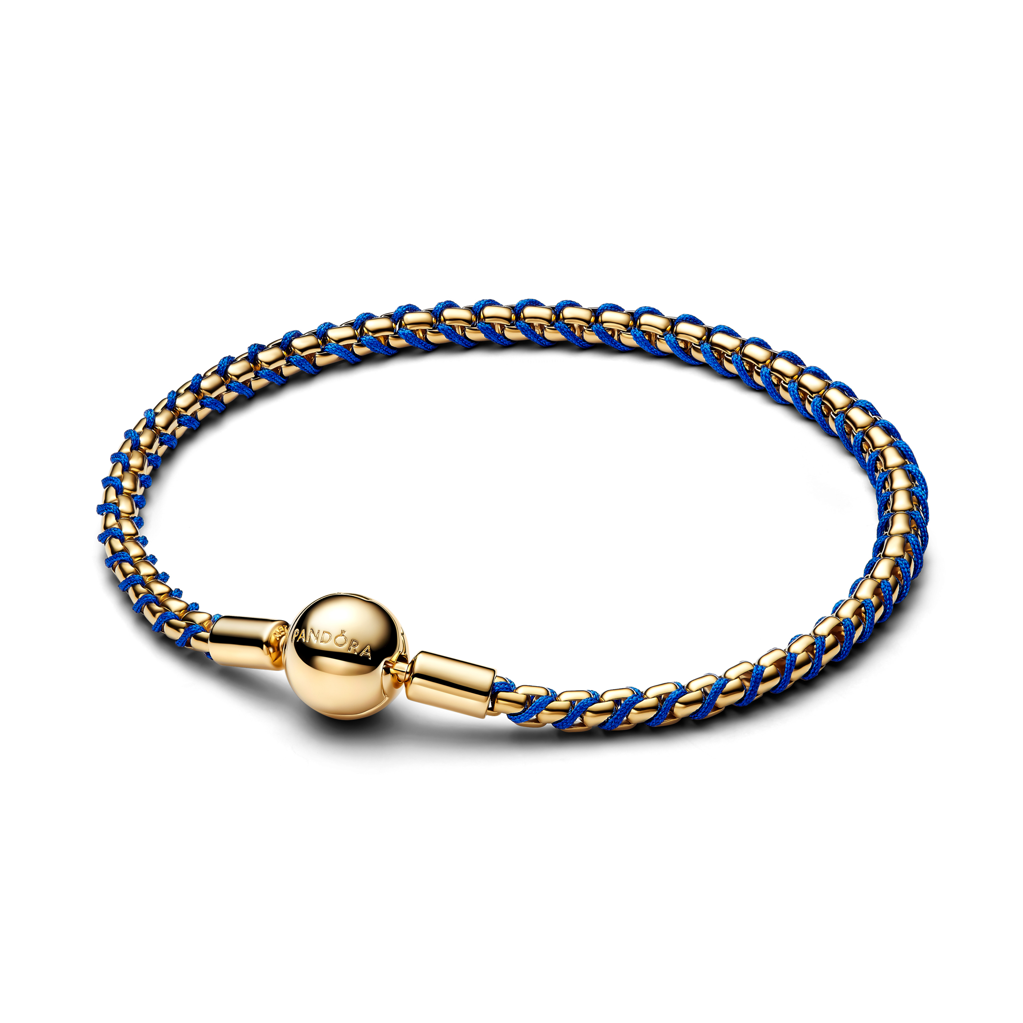 PANDORA Blaue Kordel-Boxketten-Armband 563816C02