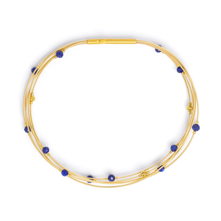 BERND WOLF Plinias Armreif mit Lapislazuli 19 cm - 6850000236-019