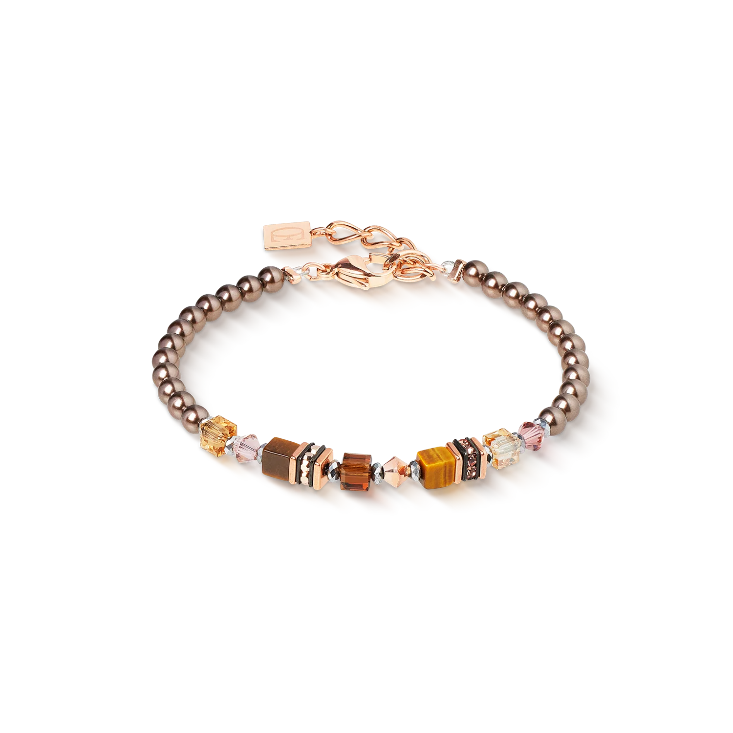 COEUR DE LION Armband Princess Earth Glow roségold-braun 210330.1100.0