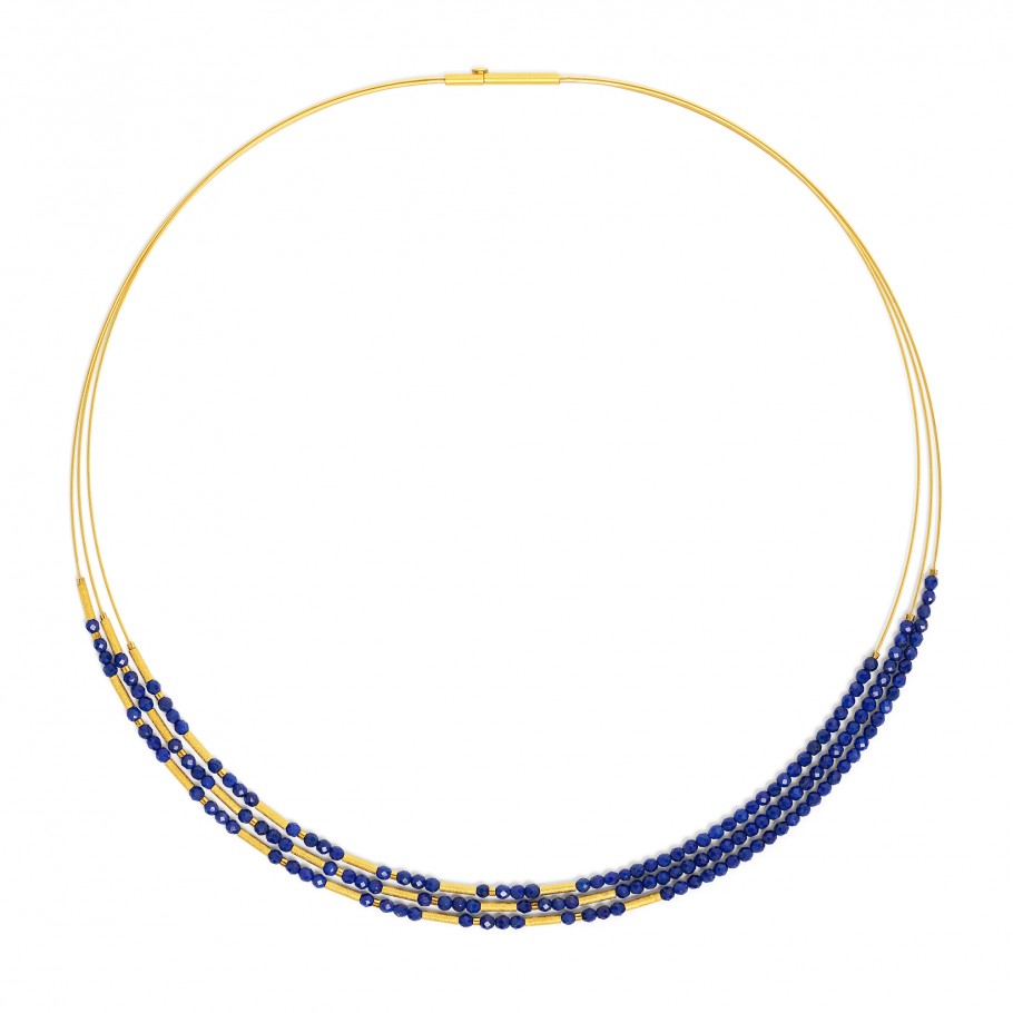 BERND WOLF Clini Collier mit Lapislazuli 42 cm - 85233236-042