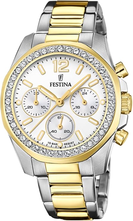 FESTINA Damen Uhr Analog Edelstahl 316L Multi F20607/1