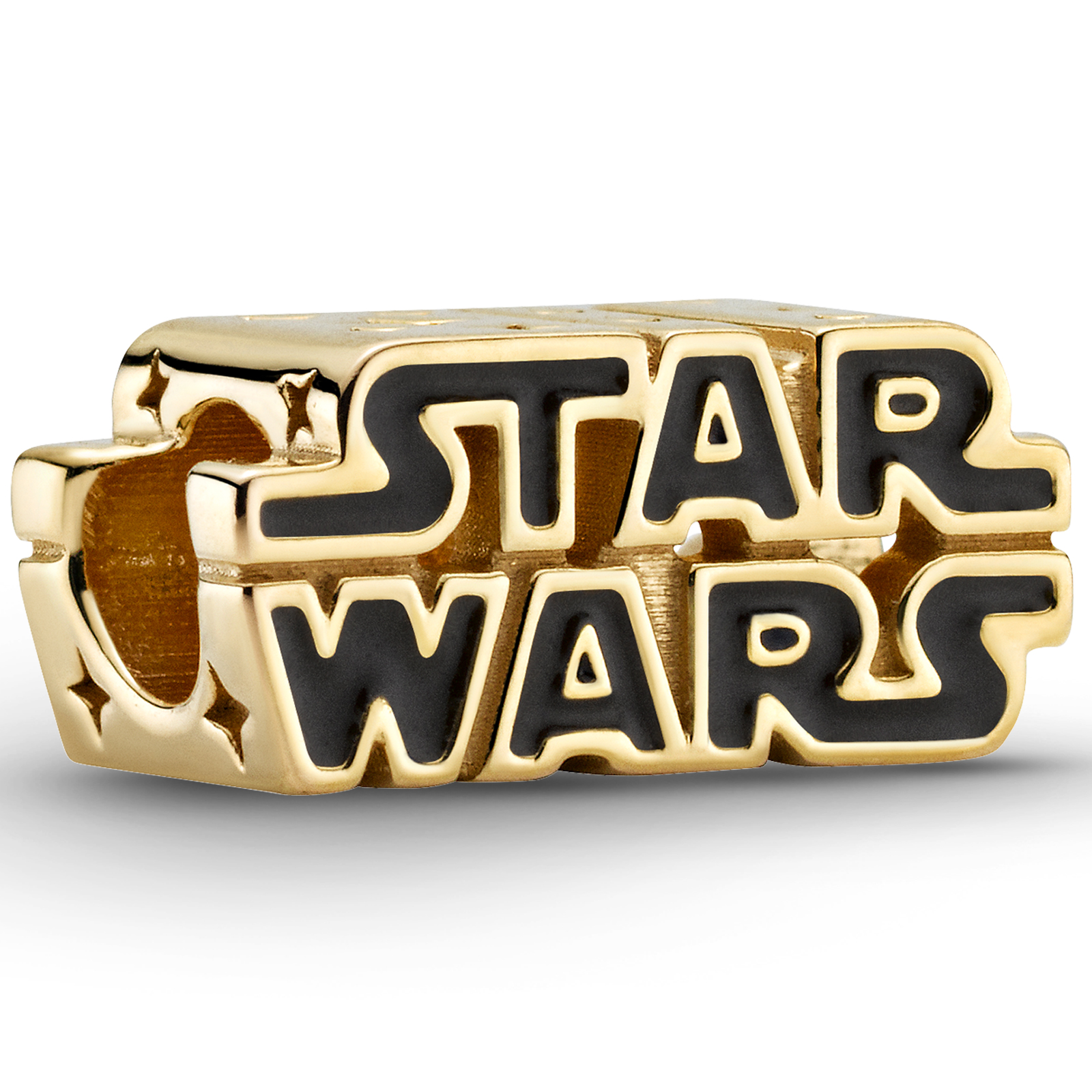 Vergoldetes Star Wars Krieg der Sterme 3D-Logo PANDORA Charm 769247C01