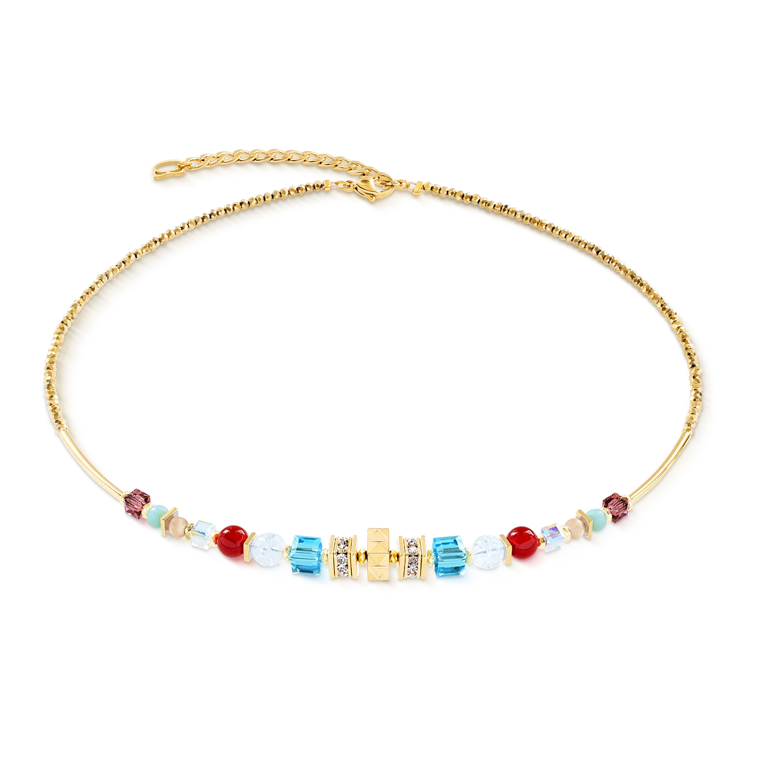 COEUR DE LION Halskette Shape Mix Nexus gold-multicolor 302310.1516.0