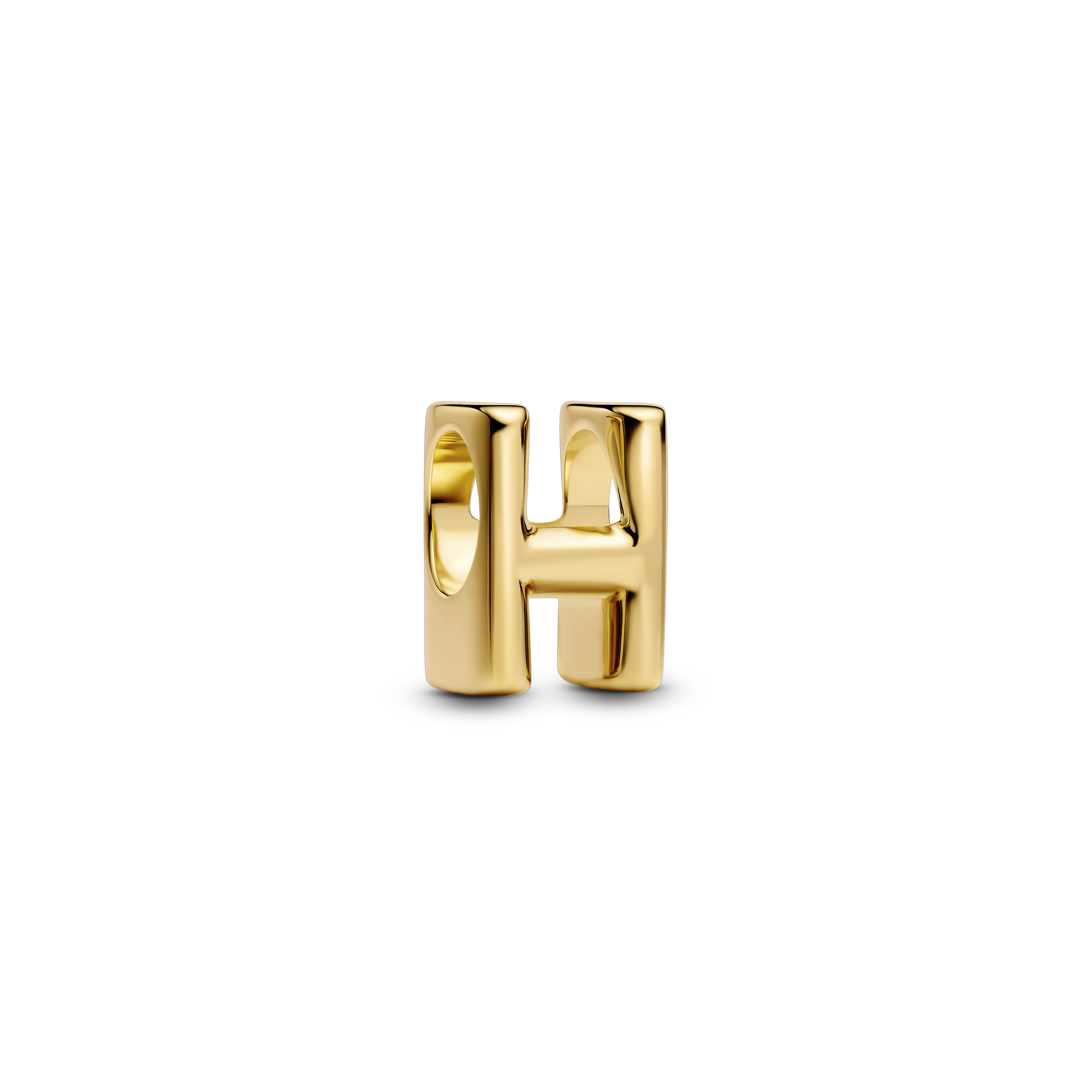 PANDORA Letter Buchstabe H Charm 14k vergoldet 763954C00