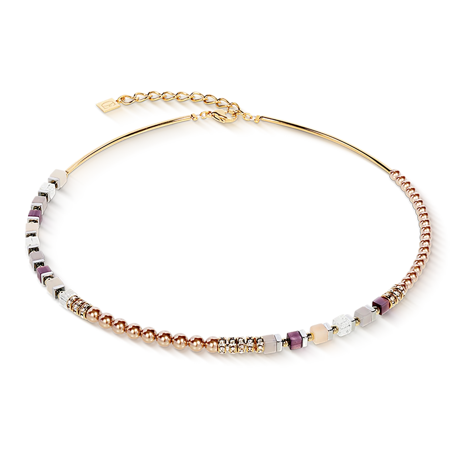 COEUR DE LION Precious Fusion Offset Halskette champagne-blush 435410.1208.0