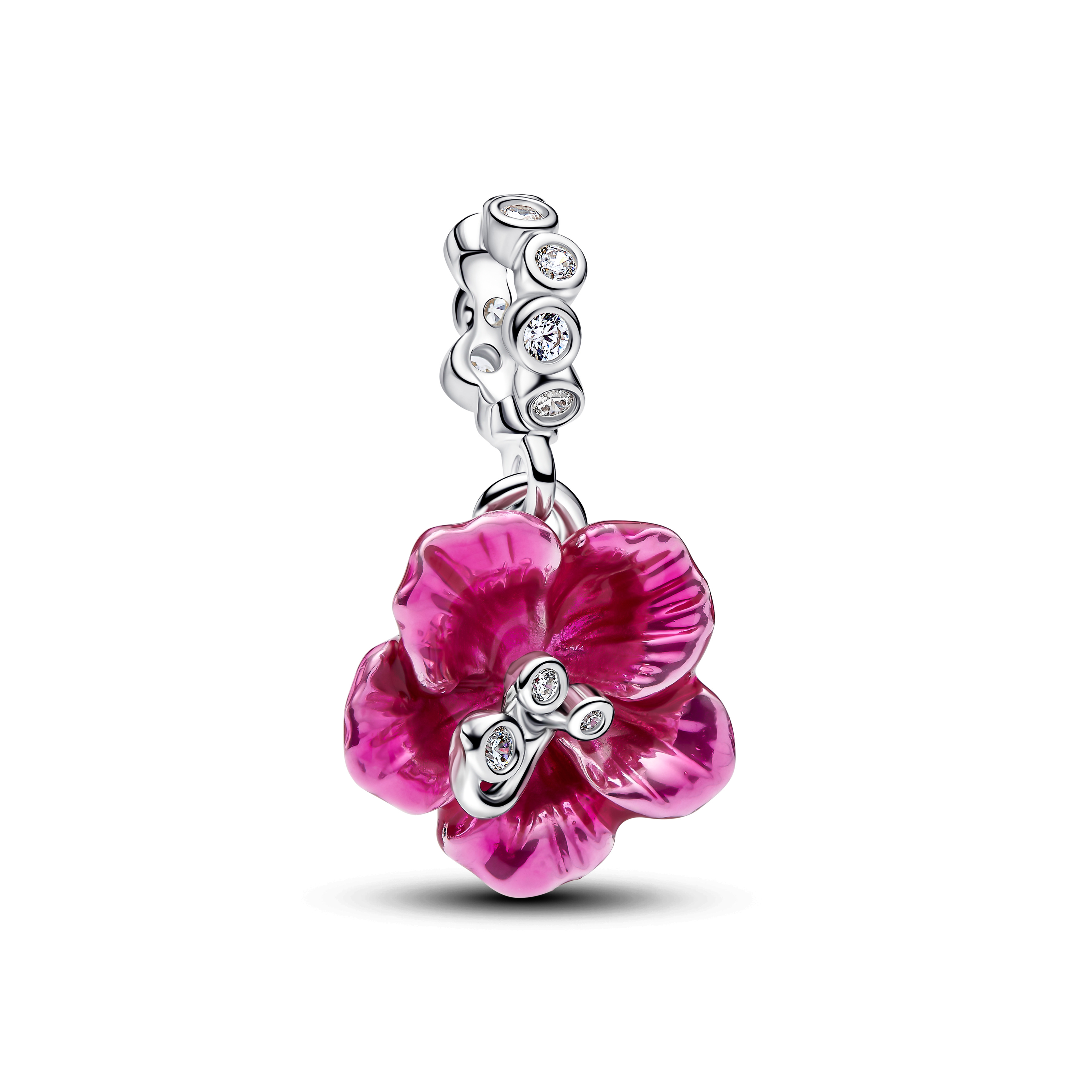 PANDORA Charm-Anhänger Silber Hibiskus-Blüte 794698C01