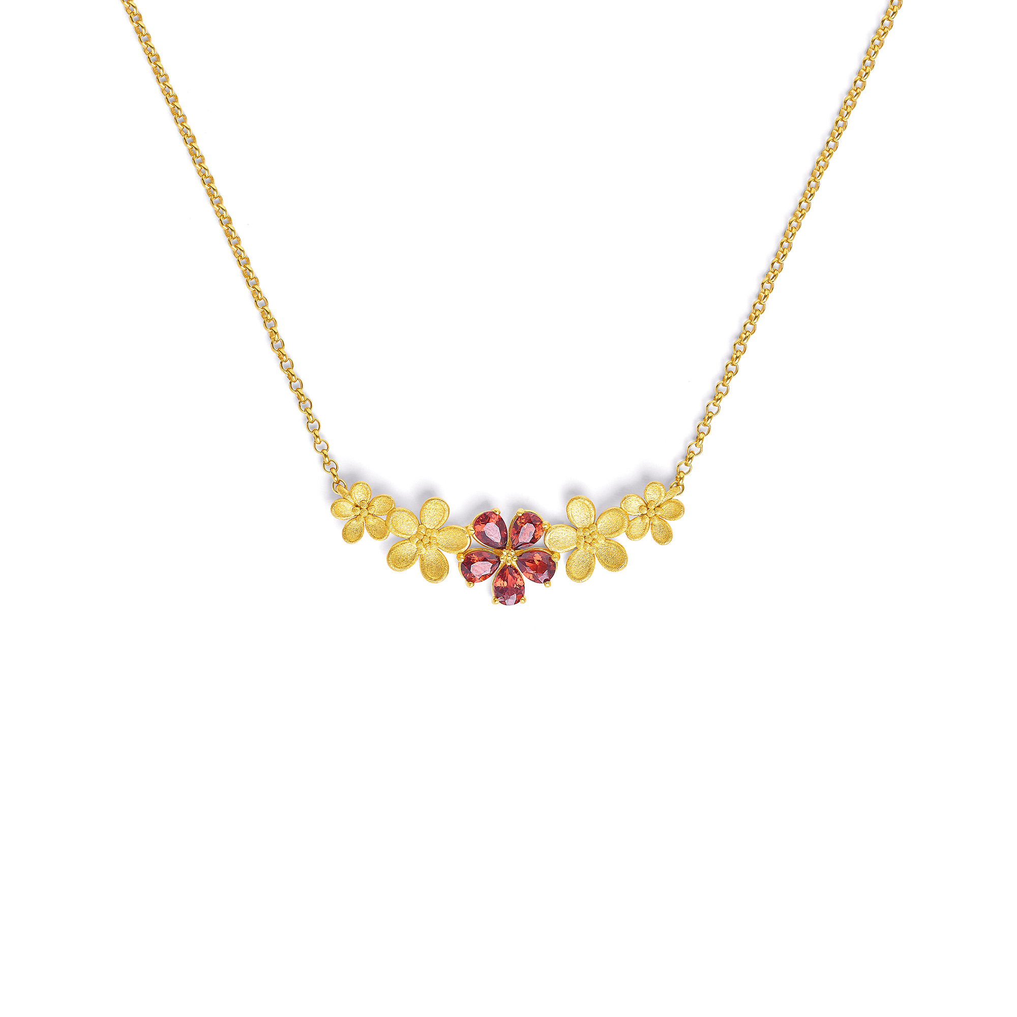 BERND WOLF Halskette Margie mit Granat Gold - 8611039776-V45