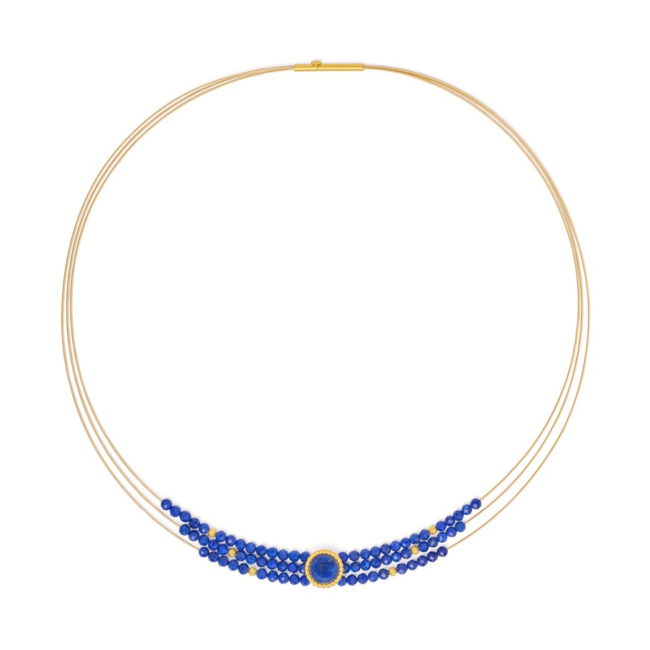 BERND WOLF Castigliano Collier mit Lapislazuli 43 cm - 8830001236-043