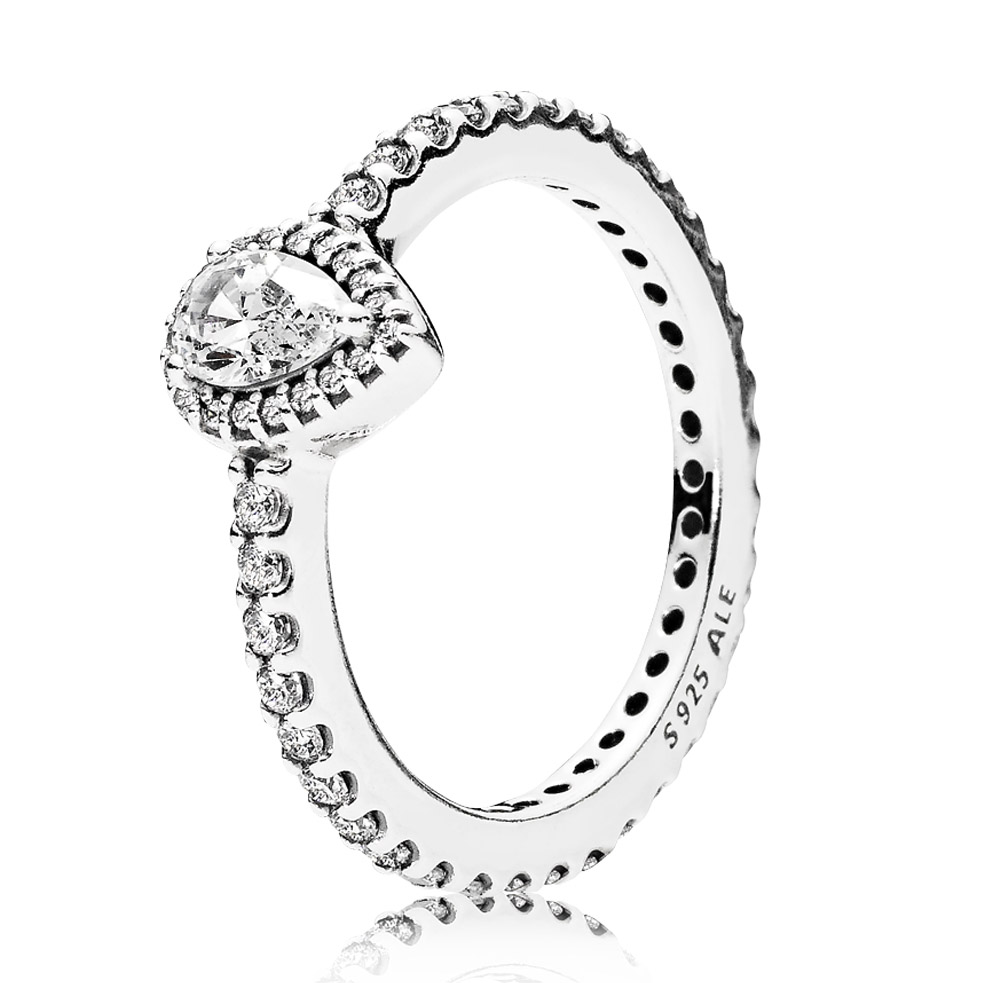 PANDORA Strahlender Tropfen Ring 196254CZ