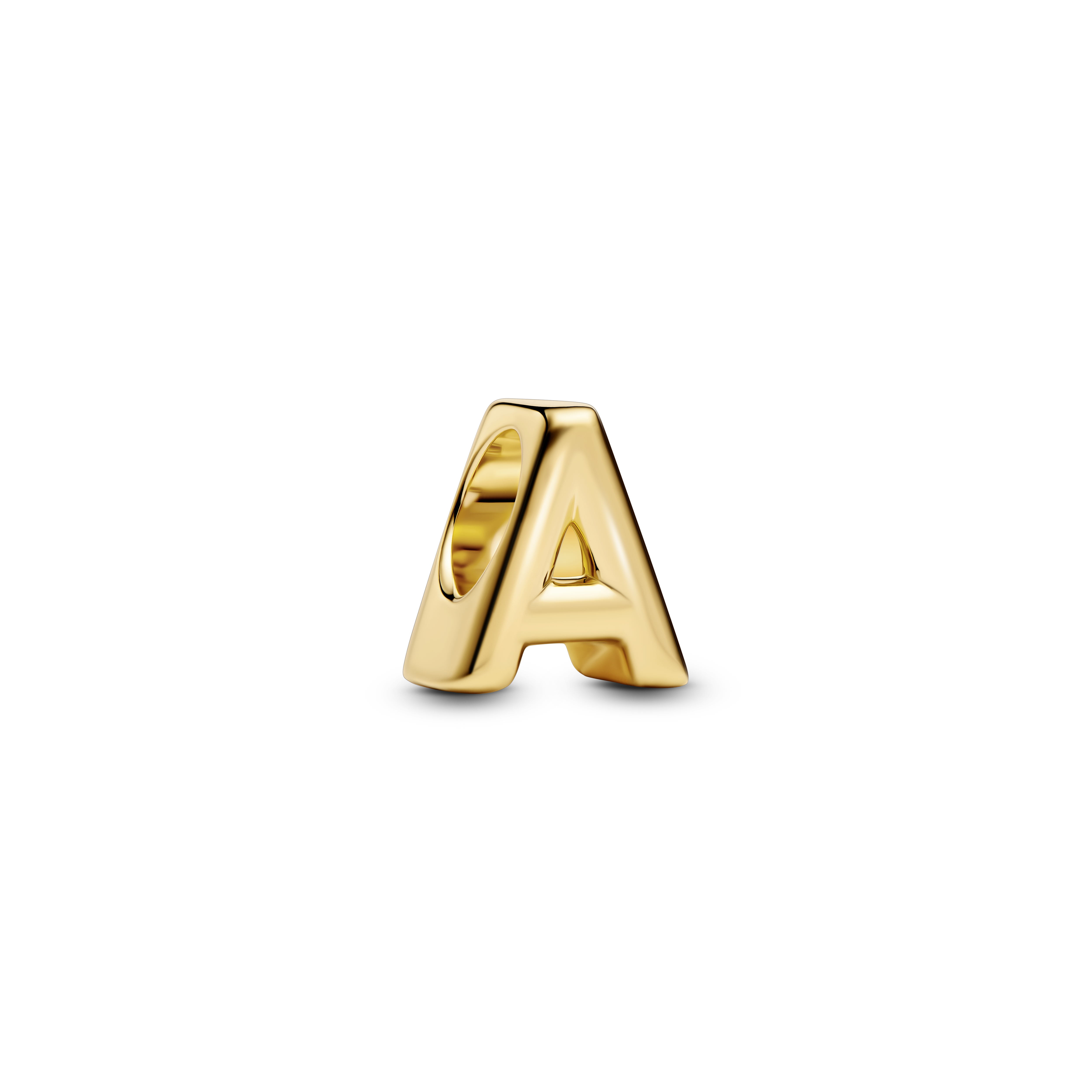 PANDORA Buchstabe Letter A 14k vergoldet Charm 763947C00