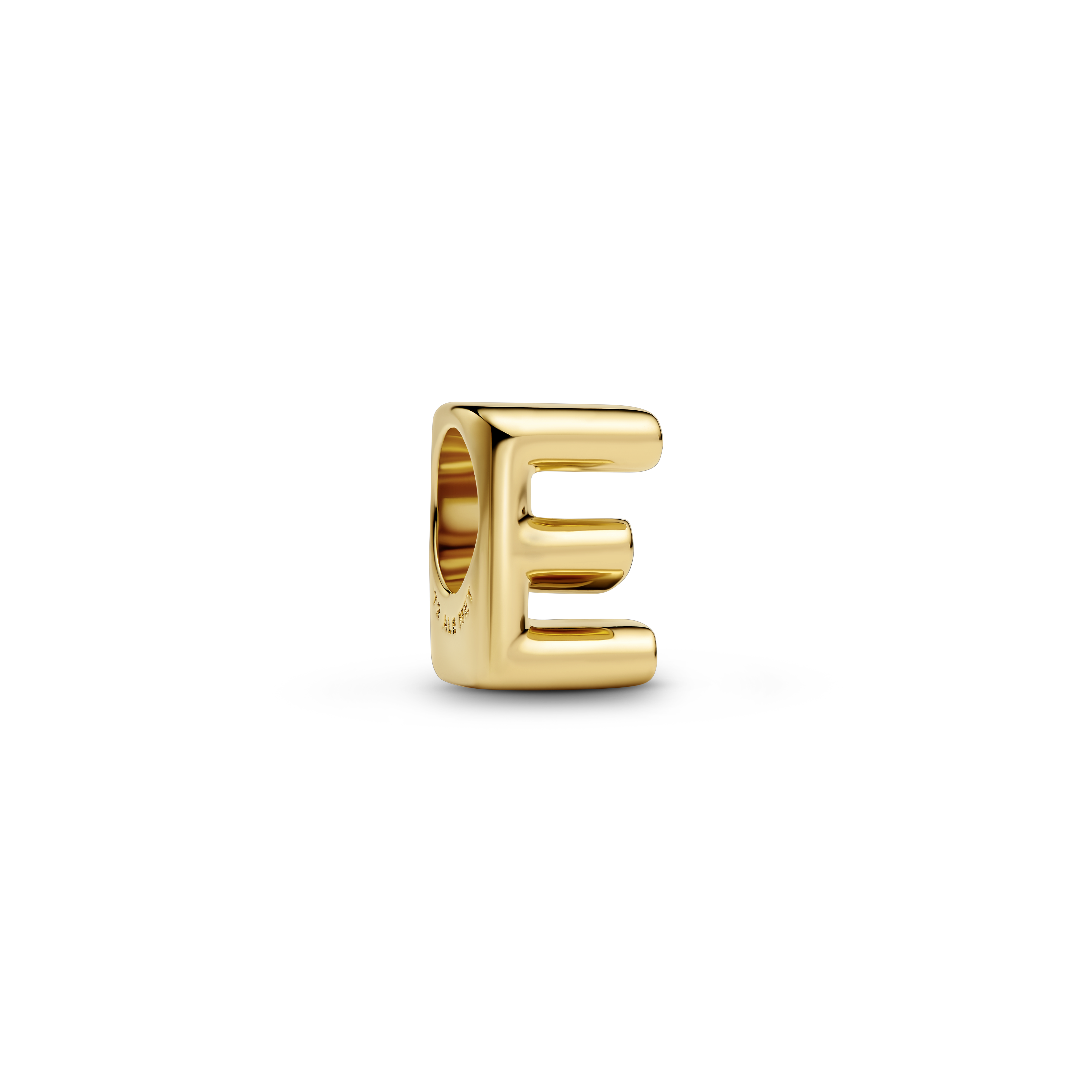 PANDORA Letter Buchstabe E Charm 14k vergoldet 763951C00