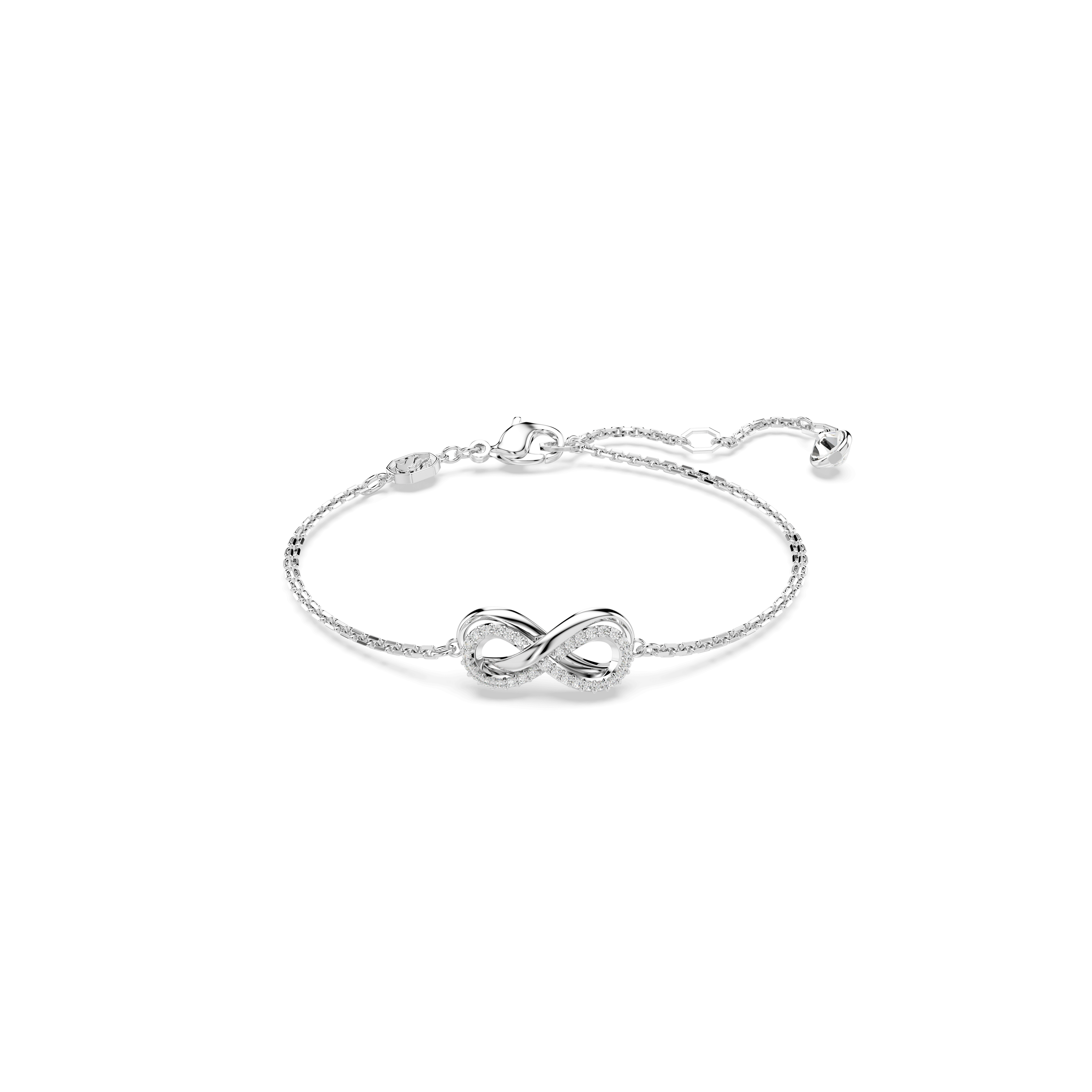 SWAROVSKI Hyperbola Armband Silber Weiß Unendlichkeit Kristalle Pavé Rhodiniert - 5679664