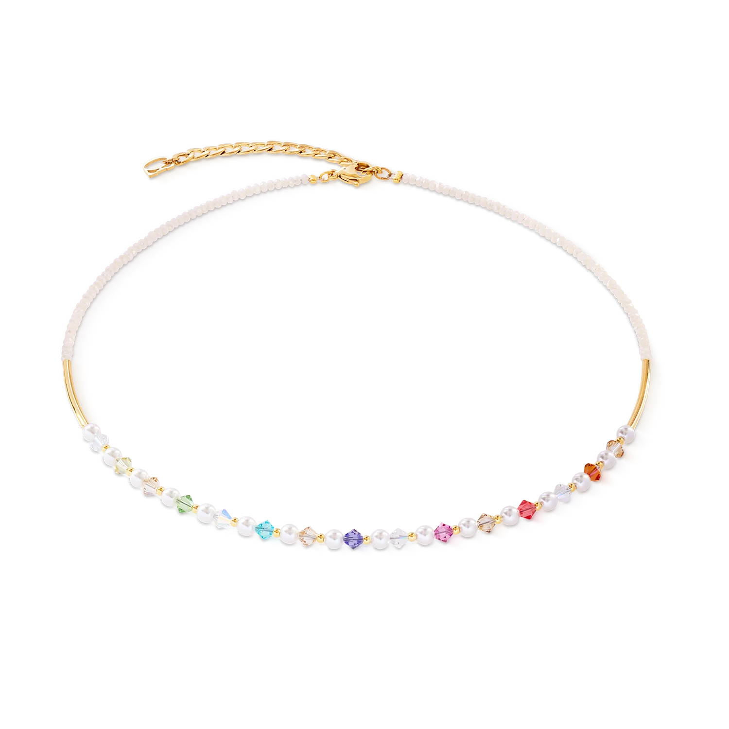 COEUR DE LION Princess Pearls Halskette gold rainbow 602210.1500.0