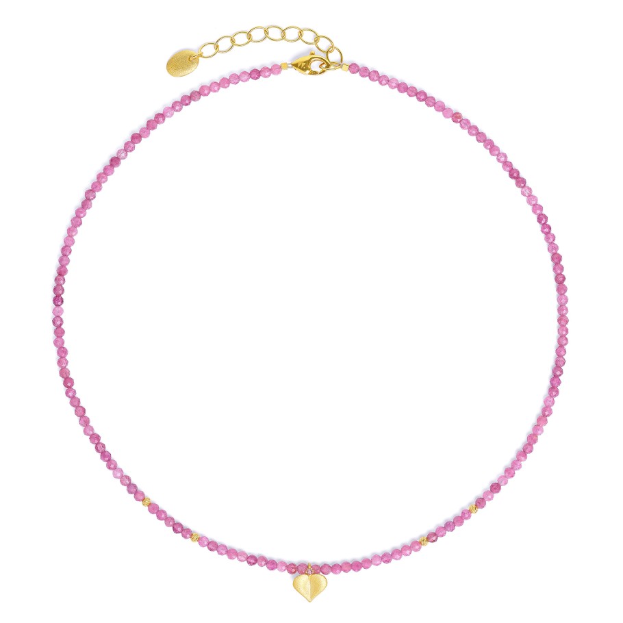 BERND WOLF Corabella Kette mit Anhänger und Pink Turmalin - 8160009116-V46