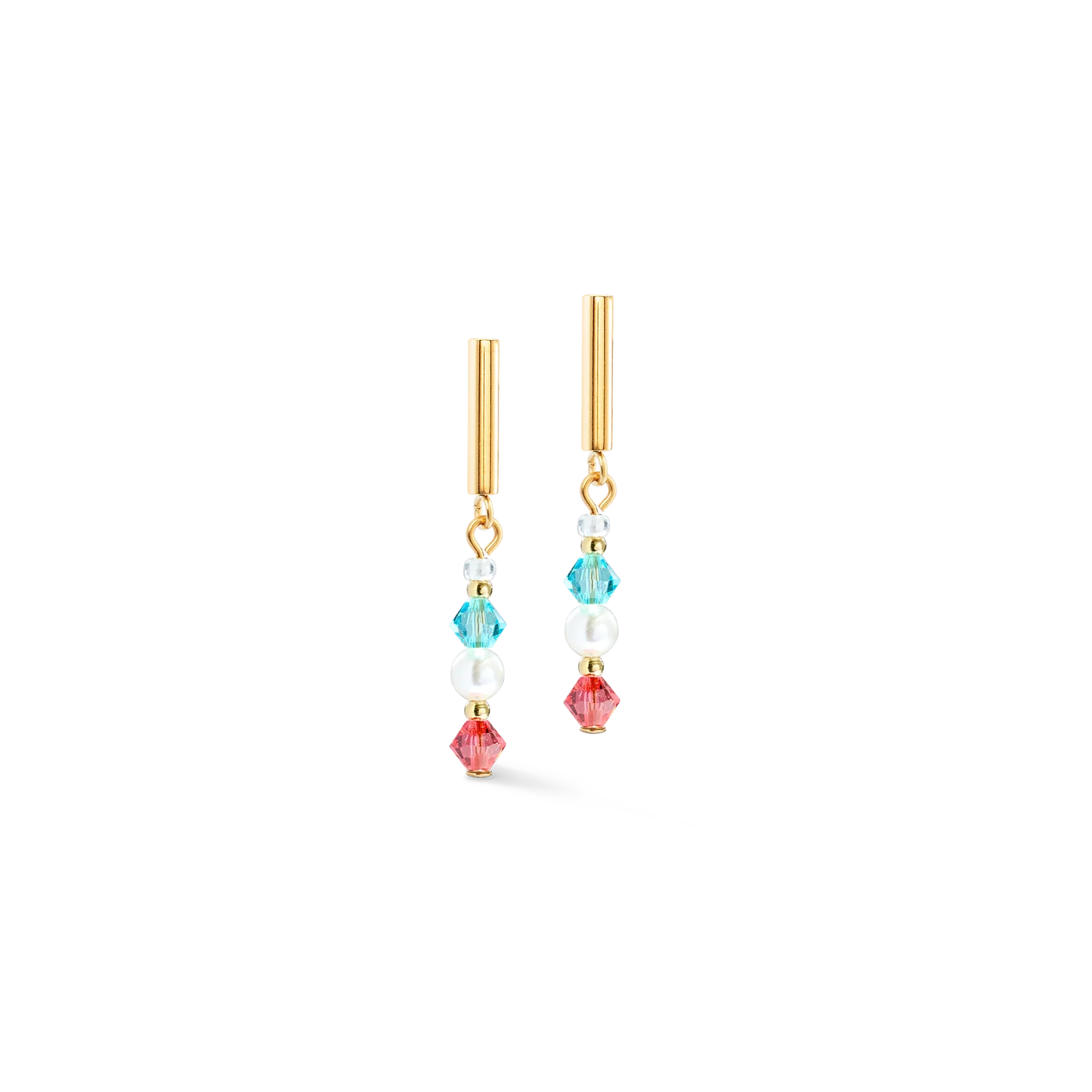 COEUR DE LION Princess Pearls Ohrringe gold rainbow 602221.1500.0