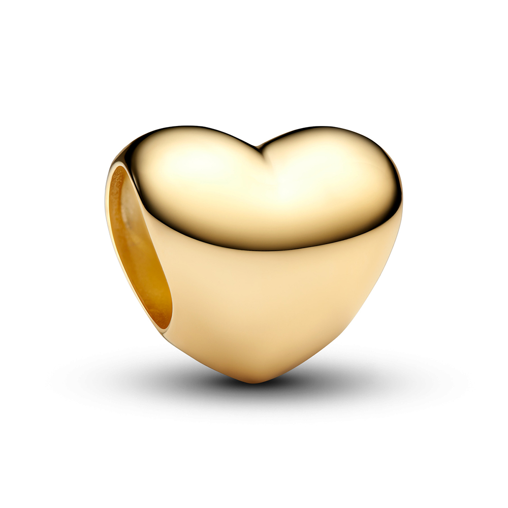 PANDORA SHINE Herz Mini-Charm 14 Karat Vergoldung 763998C00