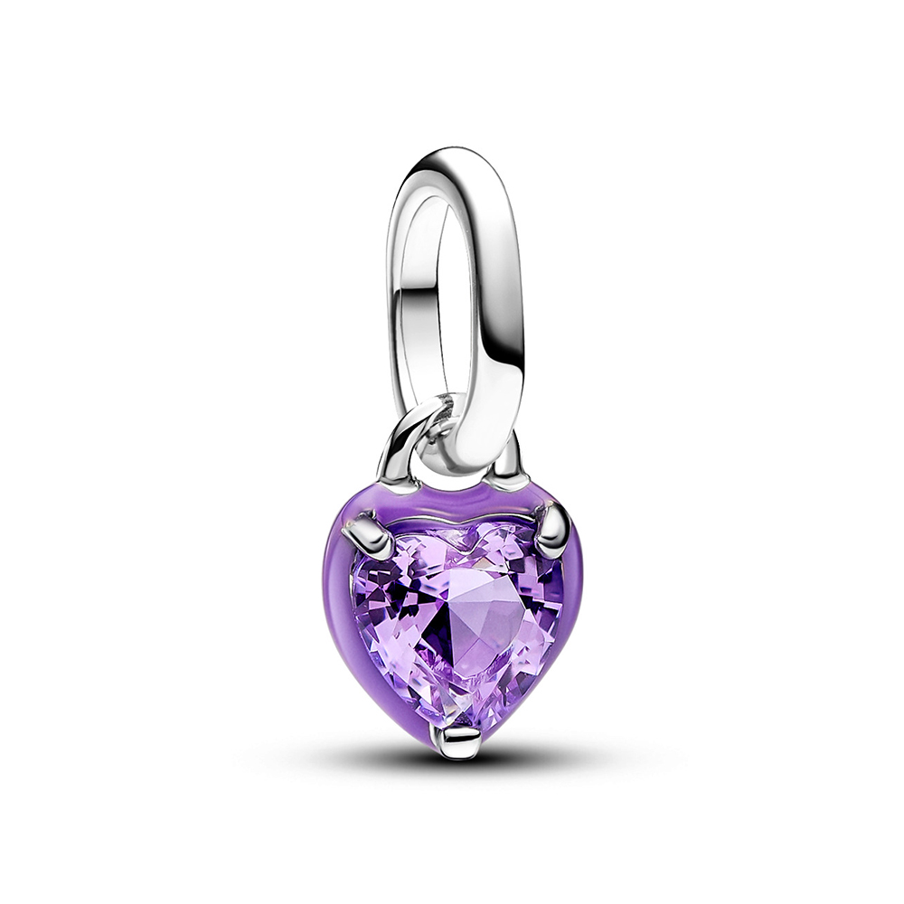 Pandora ME Violettes Chakra-Herz Mini-Charm-Anhänge 793042C04