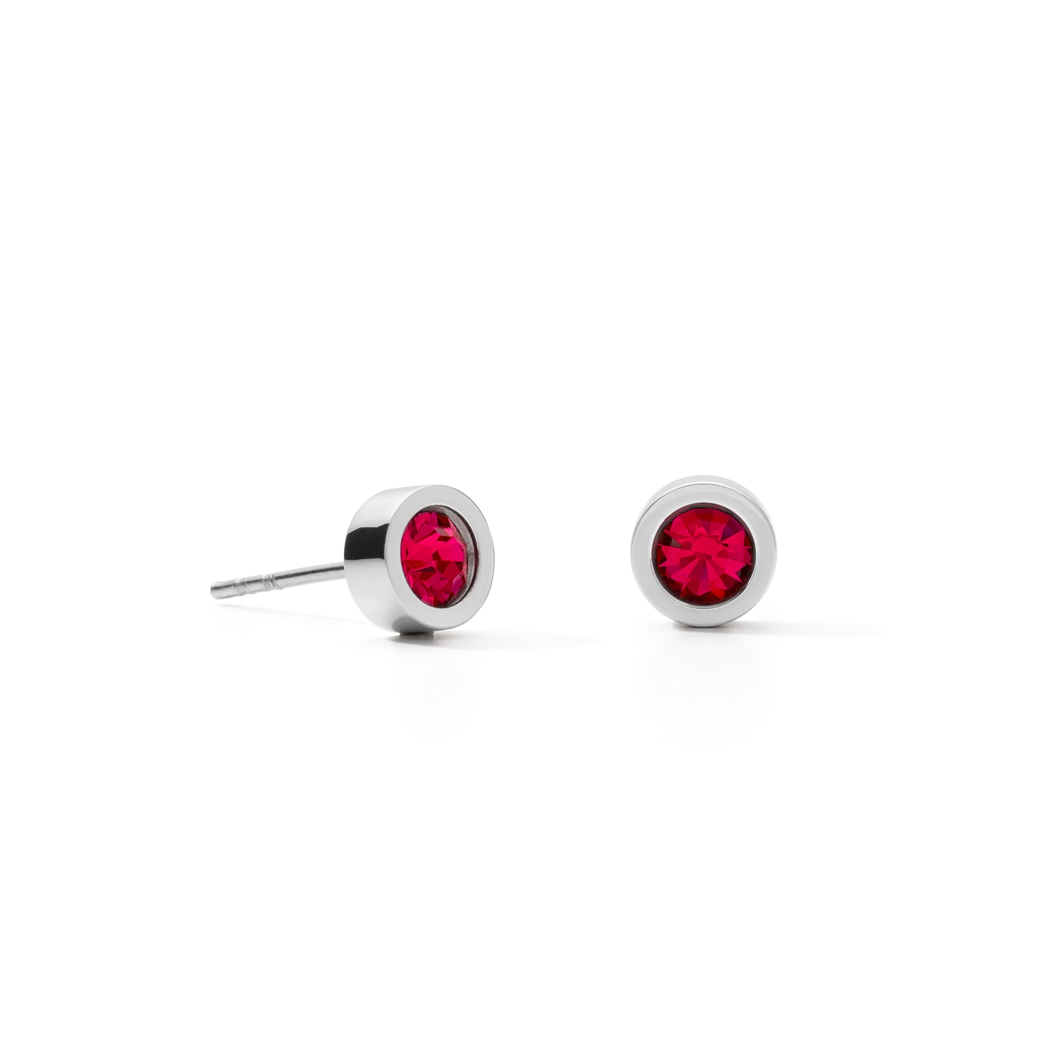 COEUR DE LION Ohrringe Kristall & Edelstahl silber rot 022821.0317.0