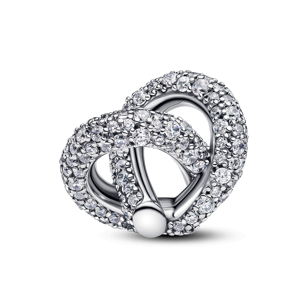 PANDORA Pavé Unendlichkeitsknoten Herz-Charm 793771C01