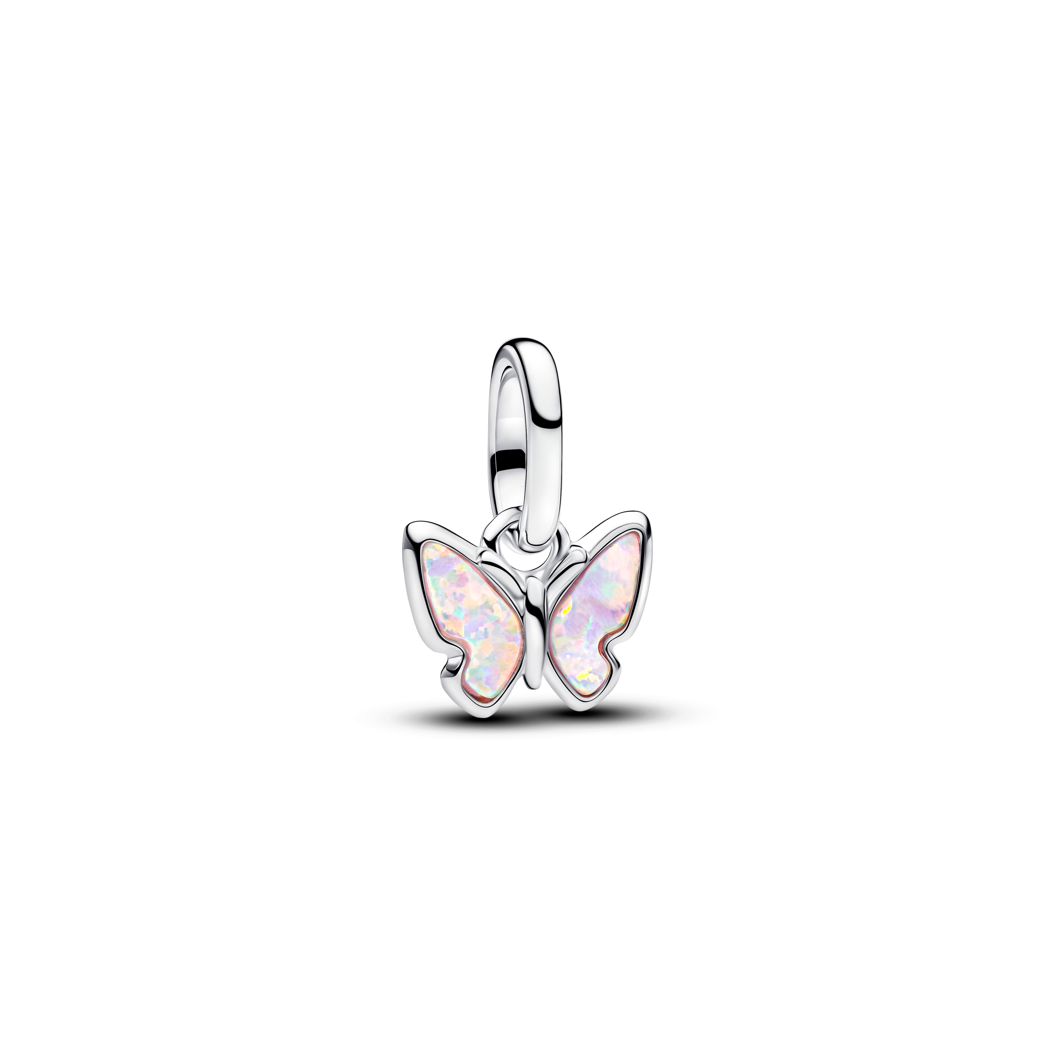PANDORA Rosafarbener Schmetterling Mini-Charm-Anhänger 793825C01